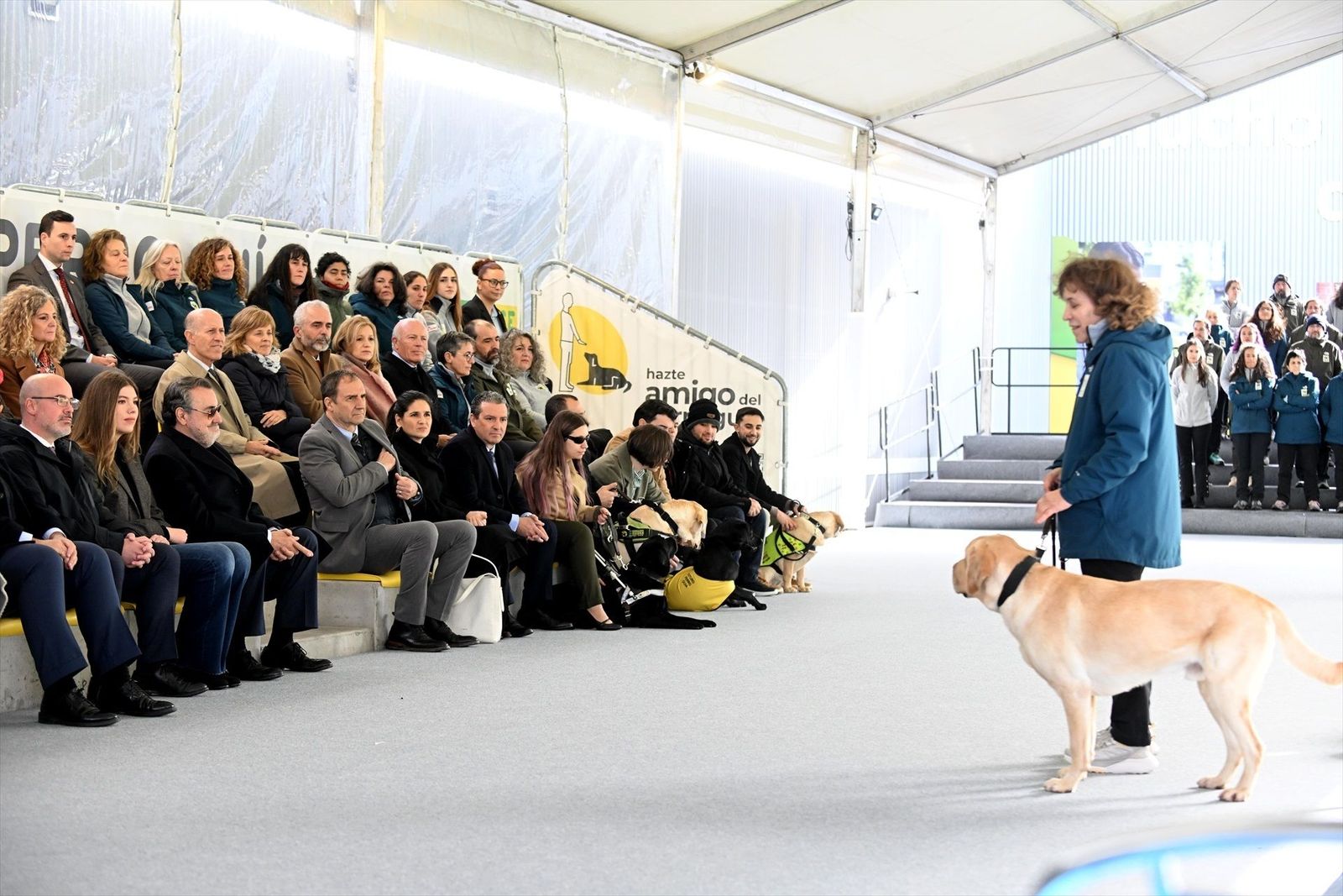 La Infanta Sofía inaugura en Boadilla el nuevo complejo de la ONCE que formará 175 perros guía