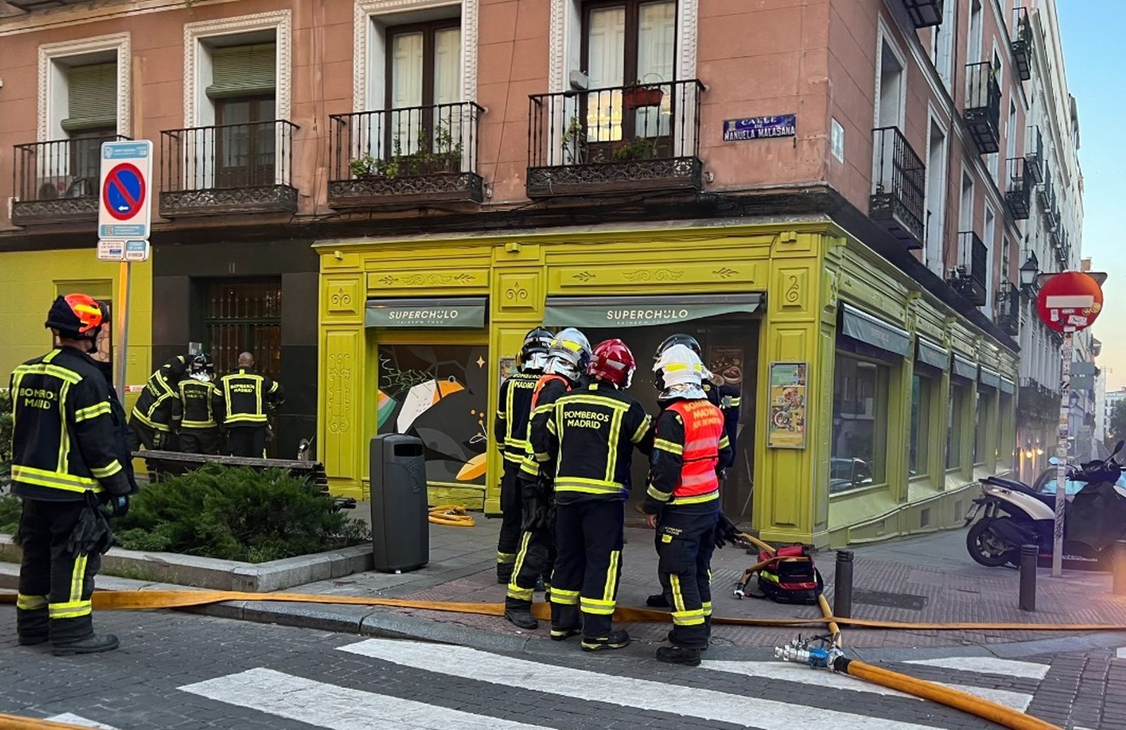 Incendio en un restaurante de Malasaña