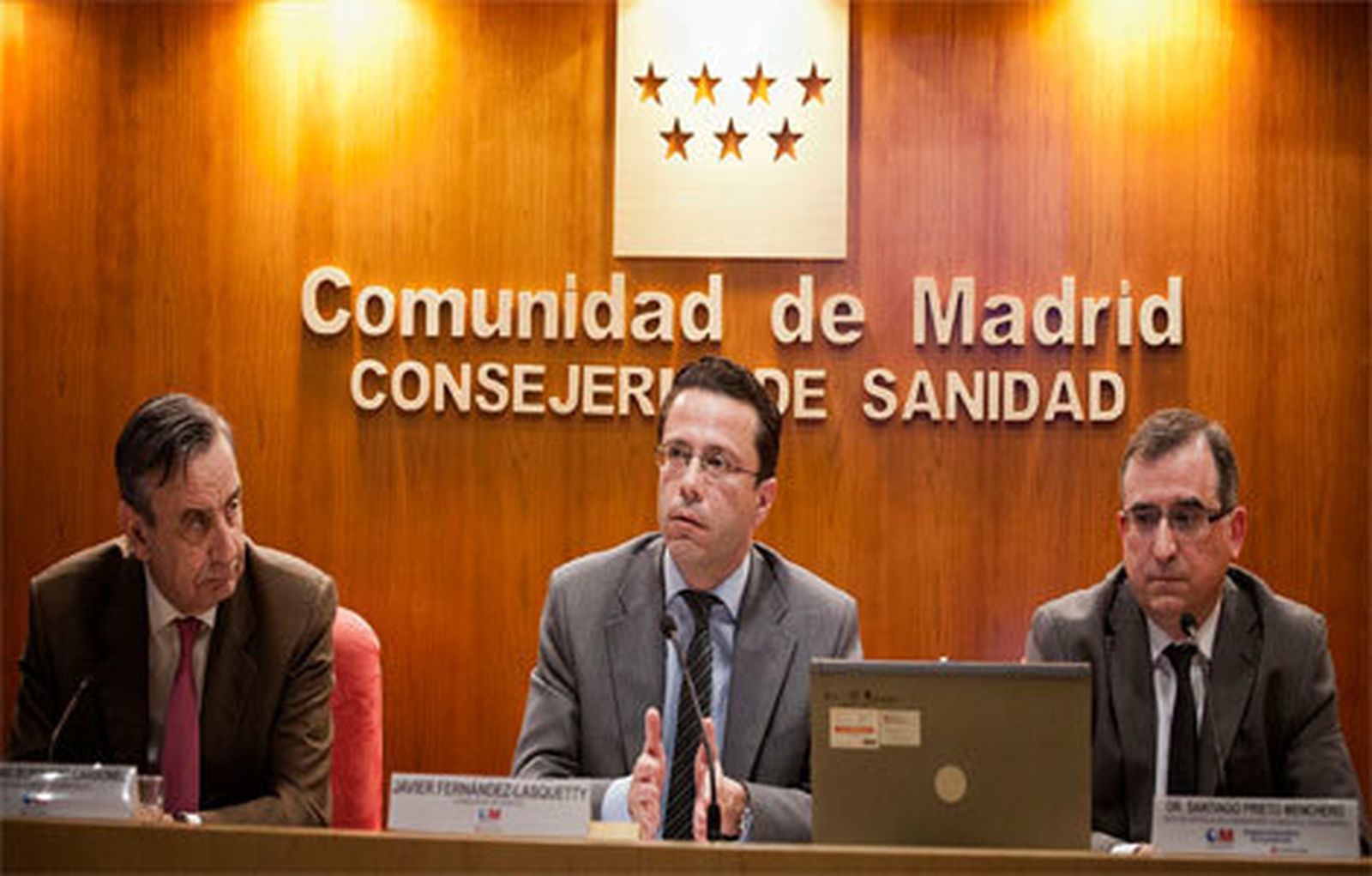 Javier Fernández-Lasquetty en la rueda de prensa