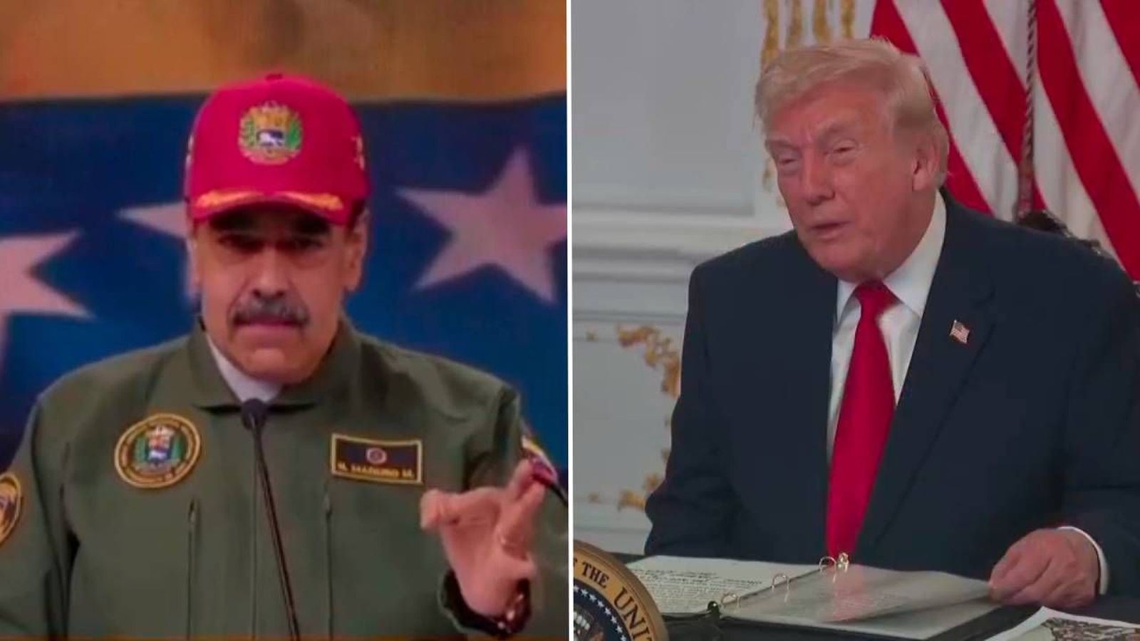 Trump amenaza con acciones militares terrestres en Venezuela y Maduro responde mostrando poderío aéreo