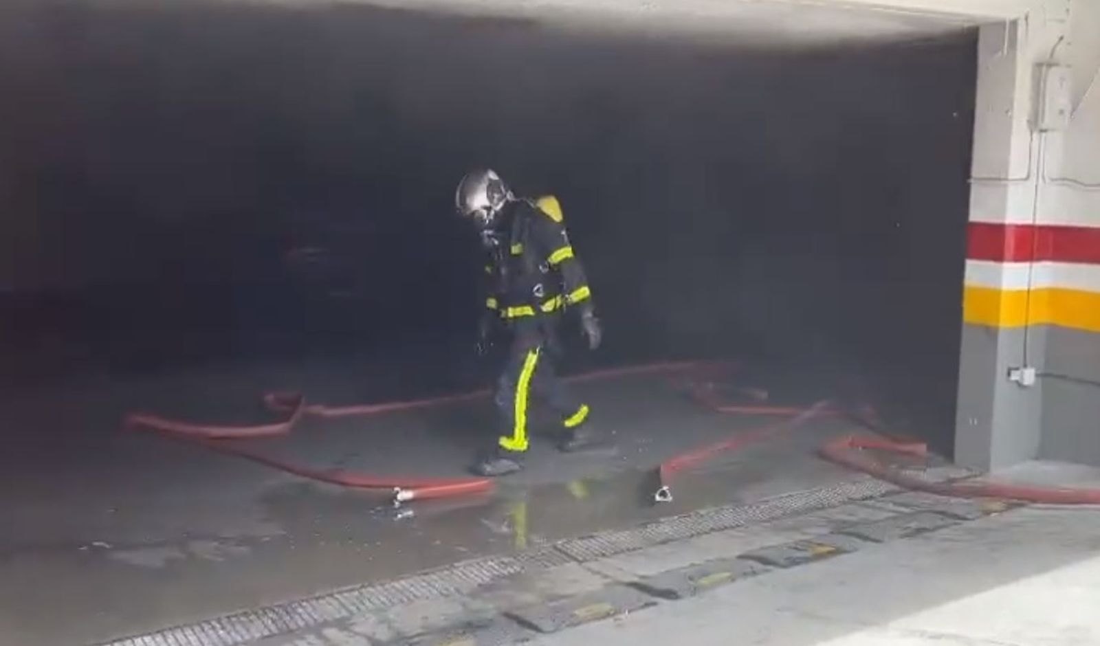 Incendio de un garaje