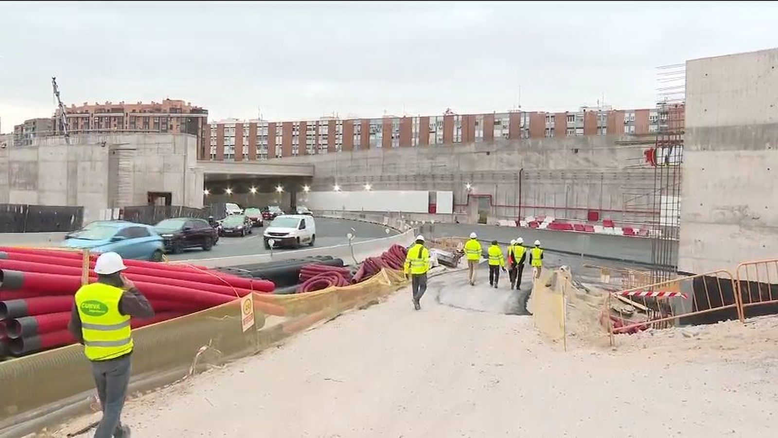 Así avanzan las obras de la M-30 a su paso por el Calderón