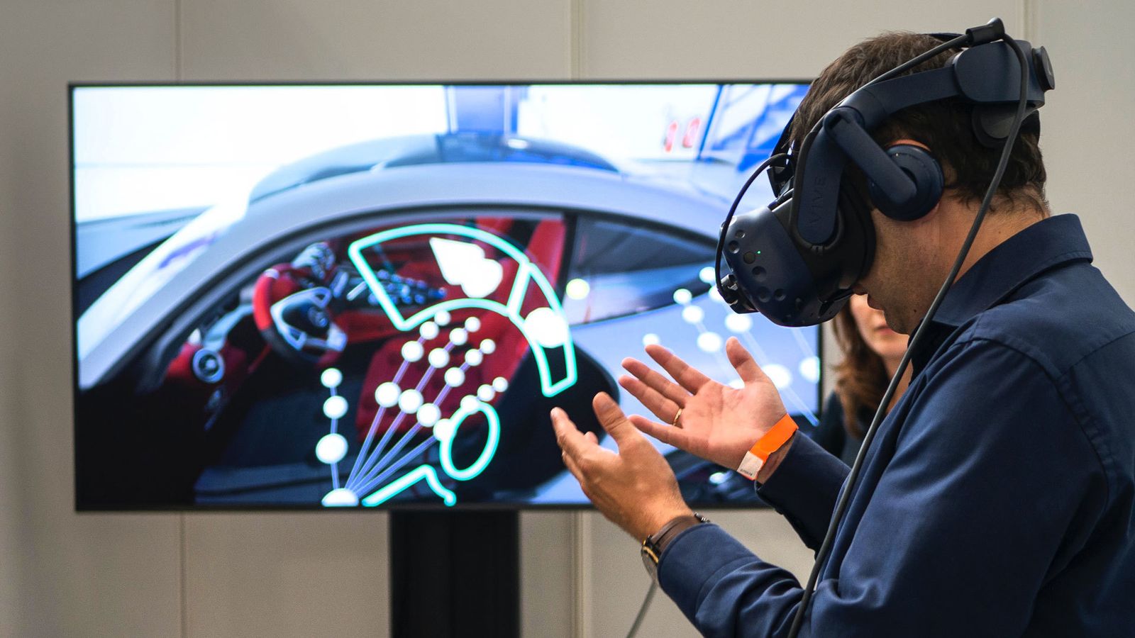 Aplicación con gafas de realidad virtual