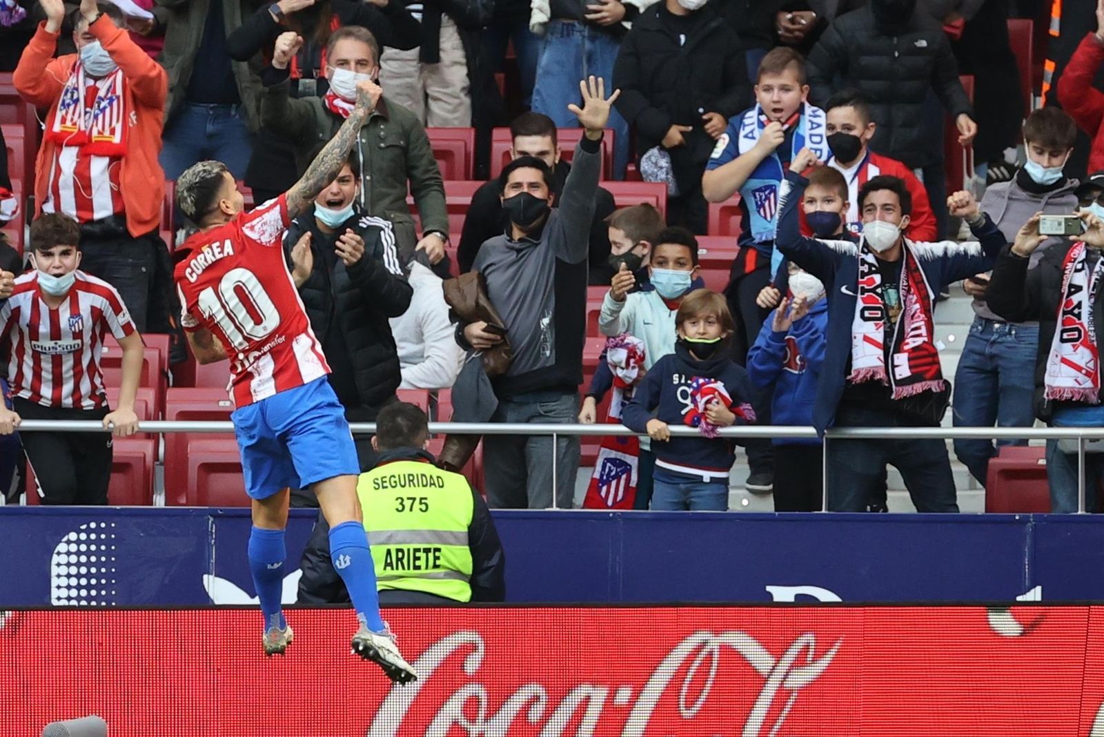 El delantero argentino del Atlético de Madrid, Ángel Correa