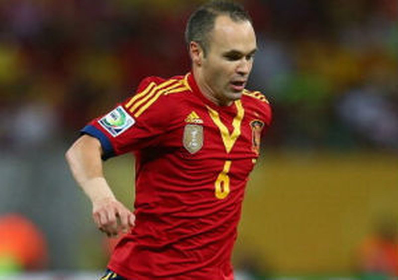 Andrés Iniesta, con España
