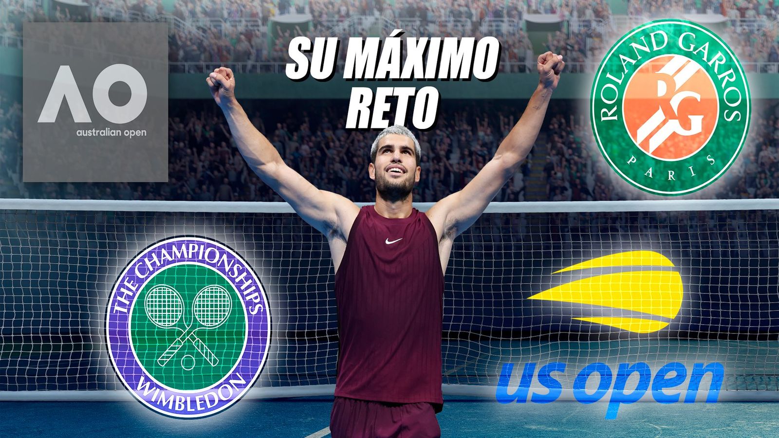 Alcaraz busca completar el Gran Slam
