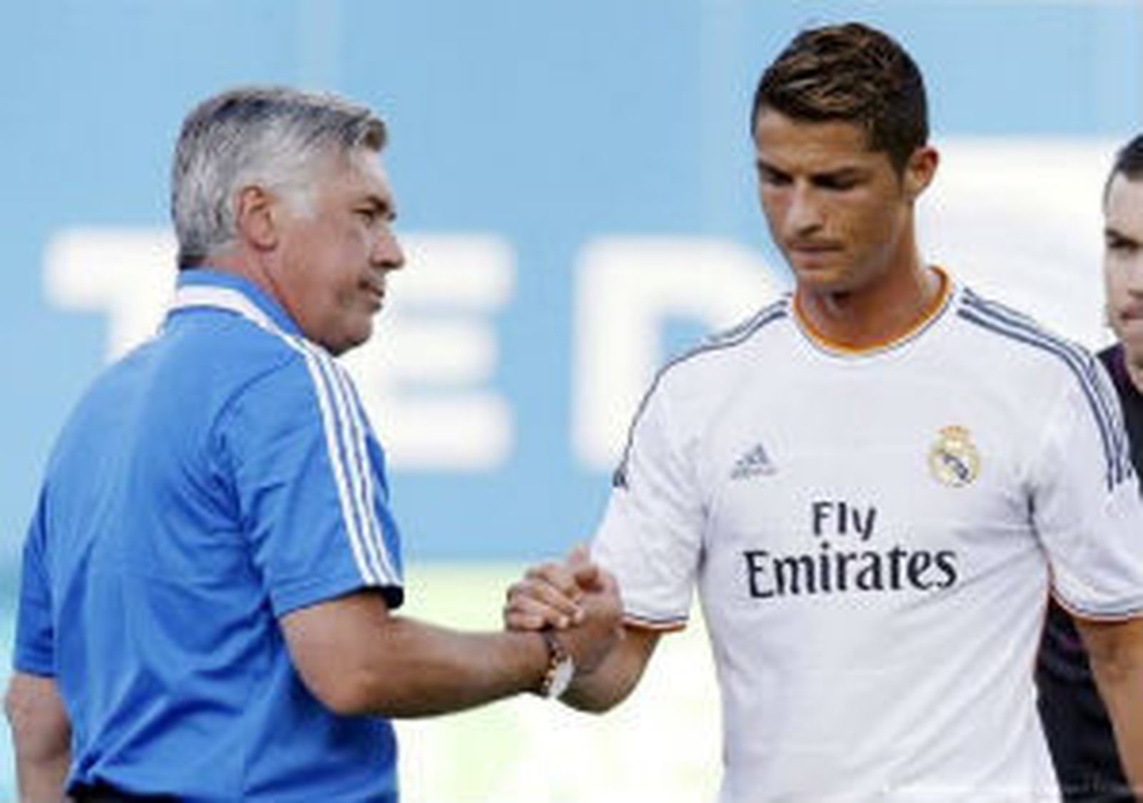 Carlo Ancelotti y Cristiano Ronaldo