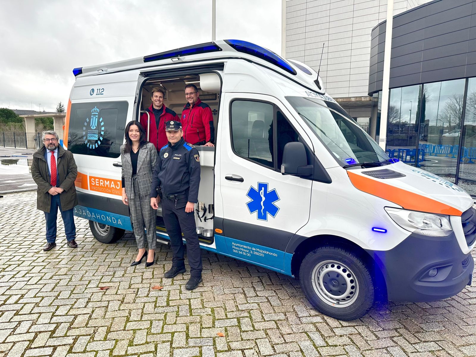 Nueva ambulancia de Protección Civil de Majadahonda