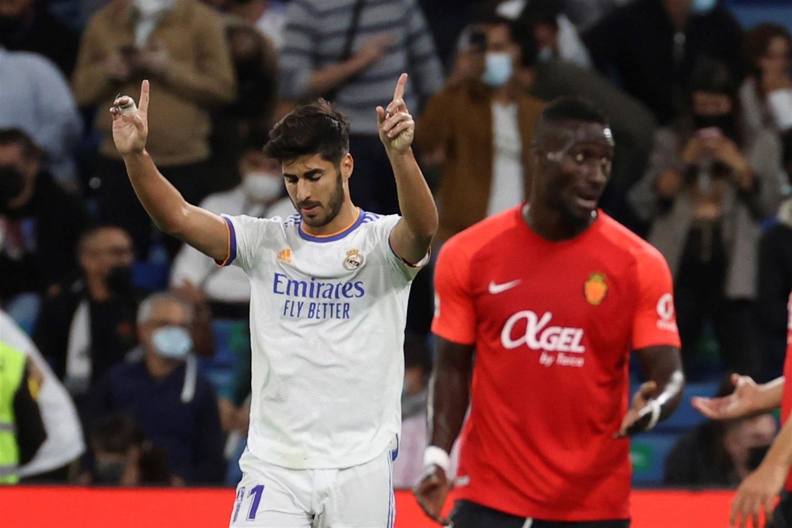 Marco Asensio ante el Mallorca