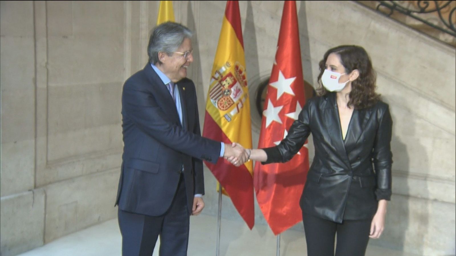 Ayuso se reúne con el presidente de Ecuador y celebra que Madrid sea "lugar de referencia" para gobiernos liberales