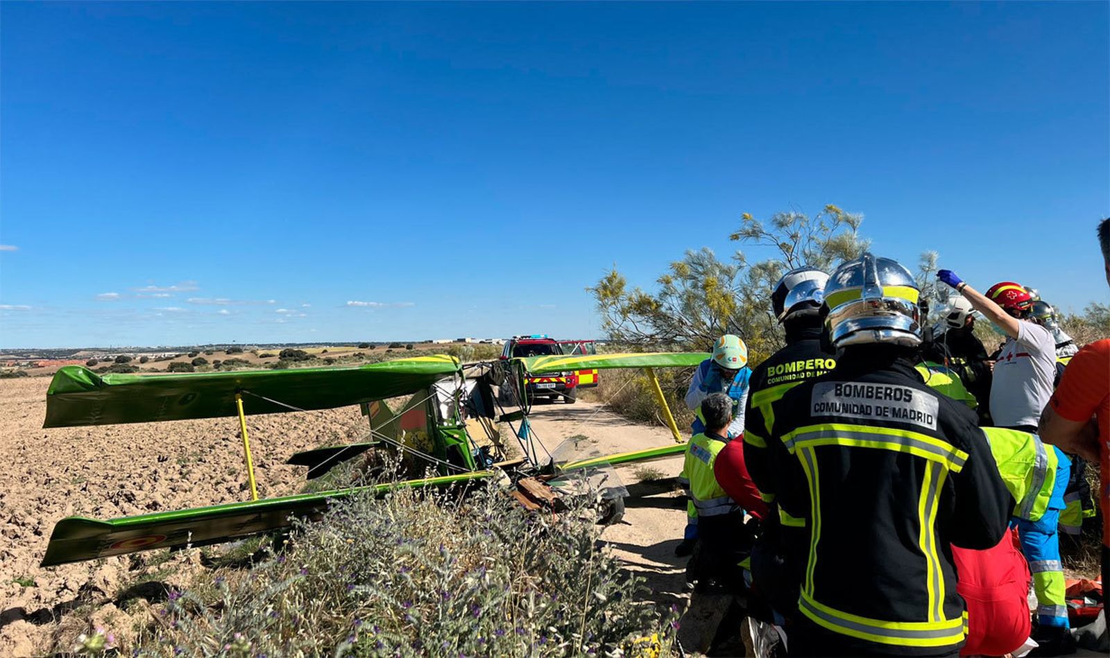 El accidente del ultraligero se produjo al despegar en el el aeródromo de Villanueva del Pardillo