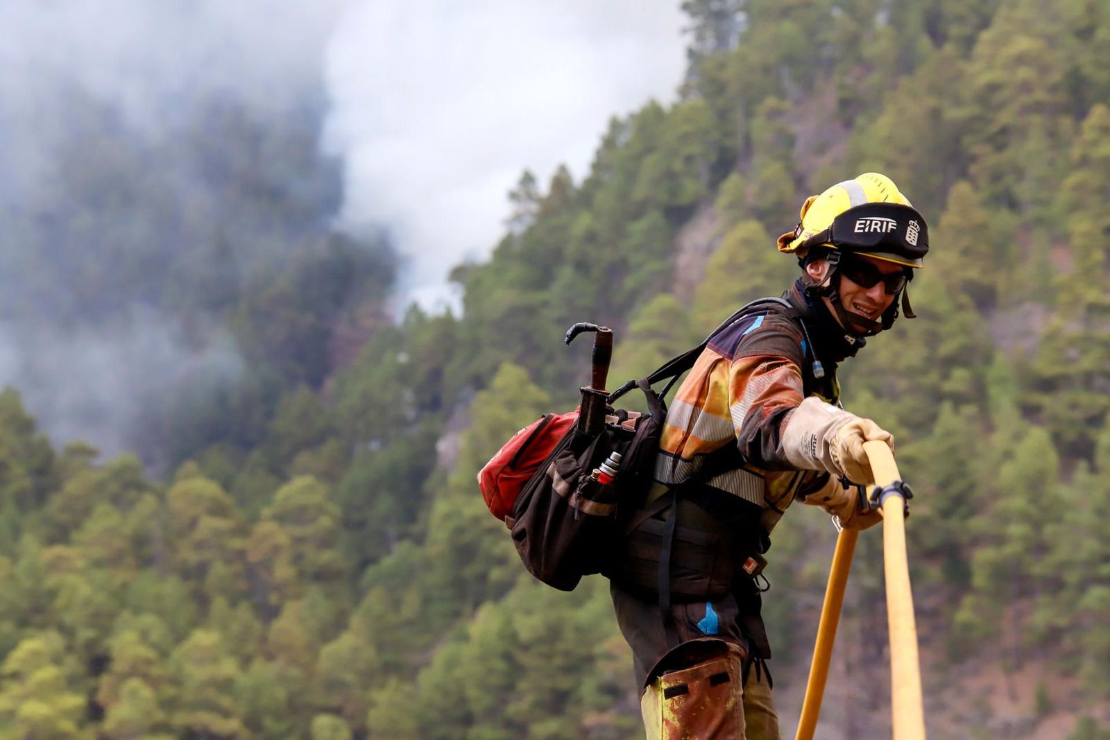 El fuego de La Palma amenaza el Parque Nacional de la Caldera de Taburiente