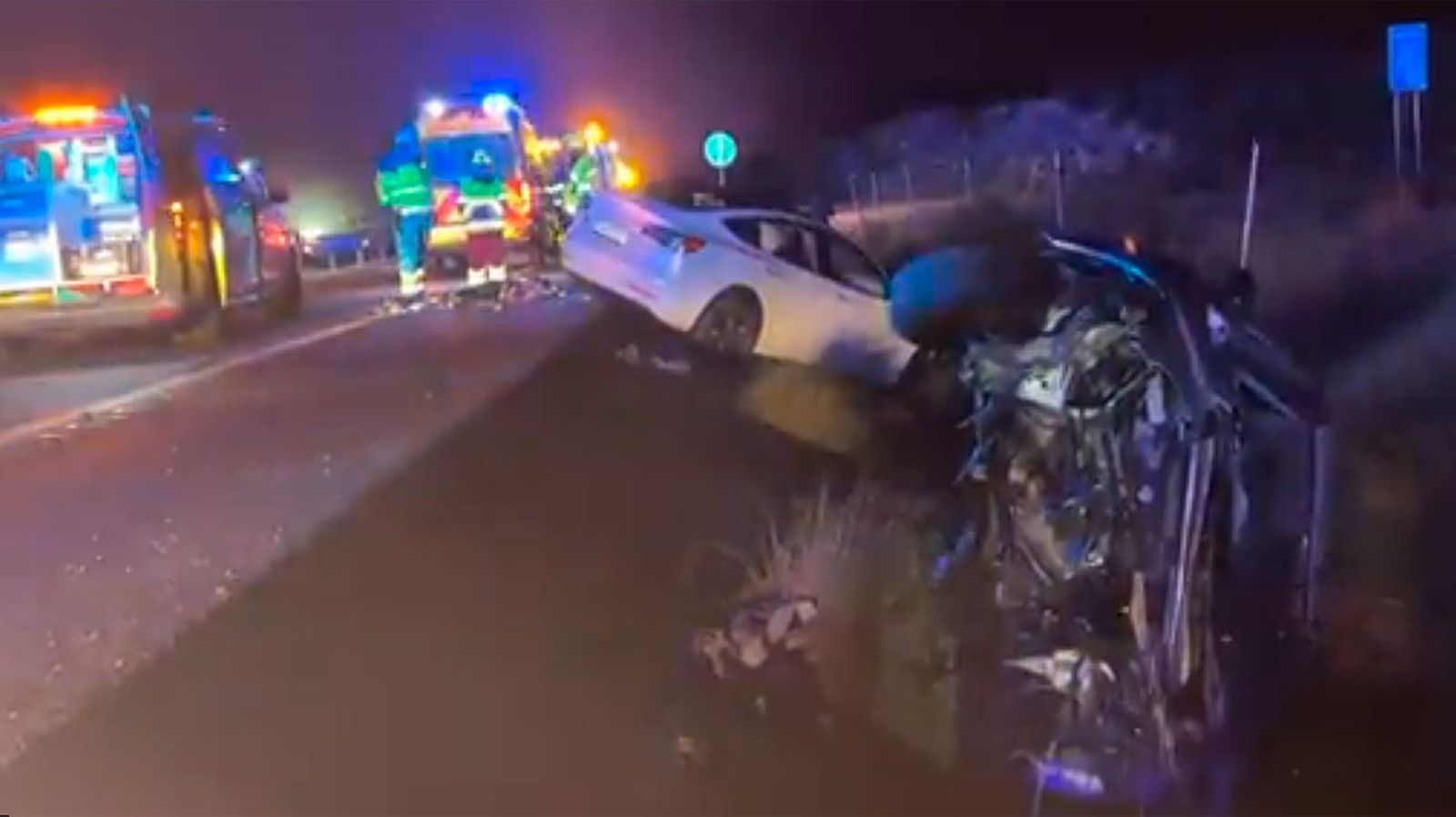 Dos muertos y un herido grave en un accidente entre dos vehículos en Fuentidueña de Tajo (Madrid)