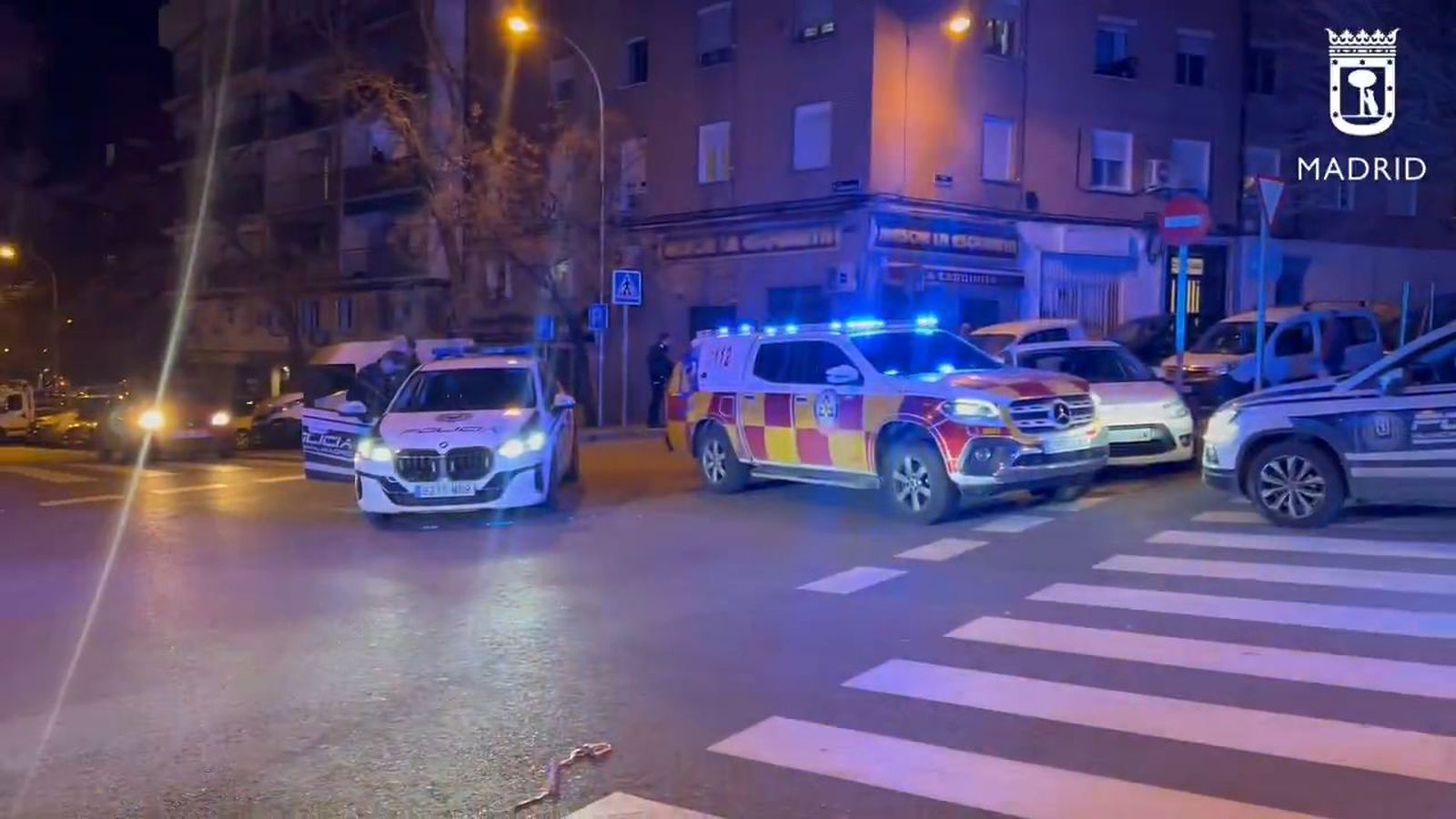 Joven tiroteado en Carabanchel