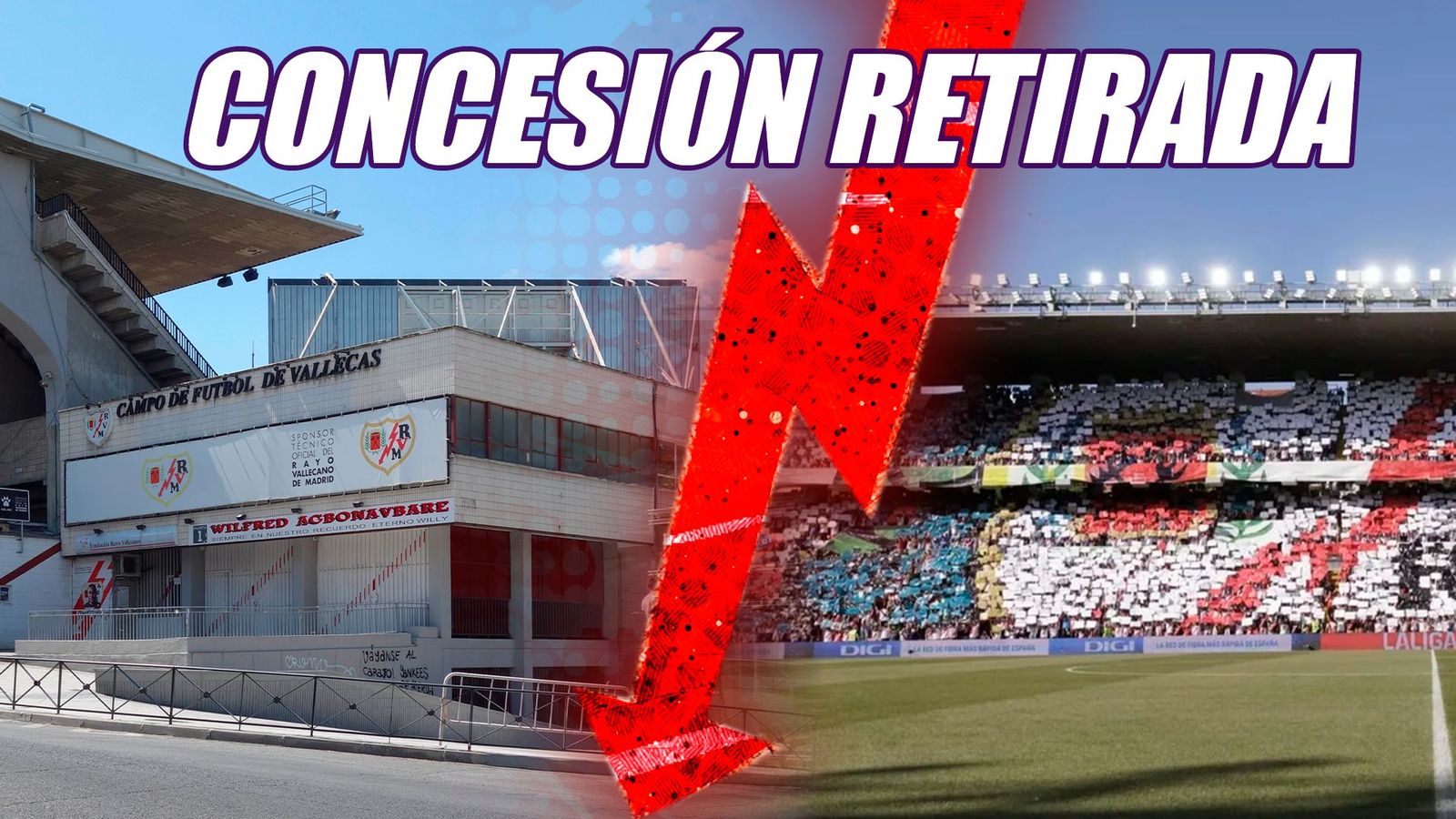 El Rayo se queda sin estadio