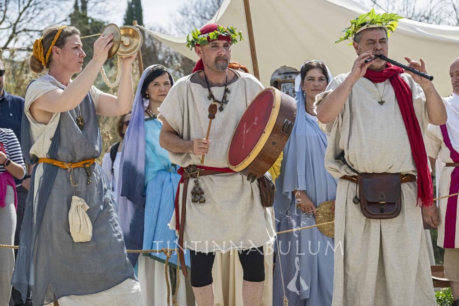 Interpretación de música romana a cargo del grupo Tintinnabulum