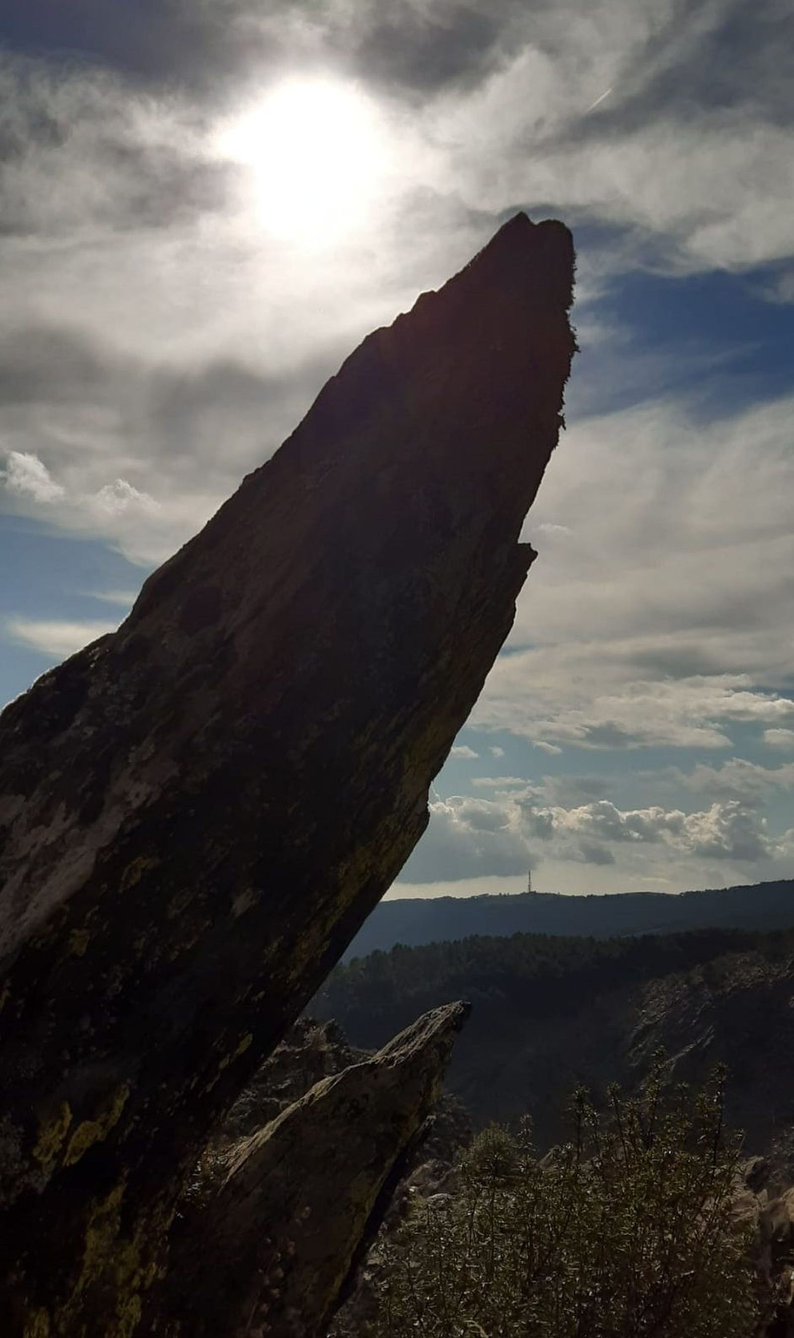 Agujas de piedra en el Mirador del Mallorquín, en Puebla de la Sierra