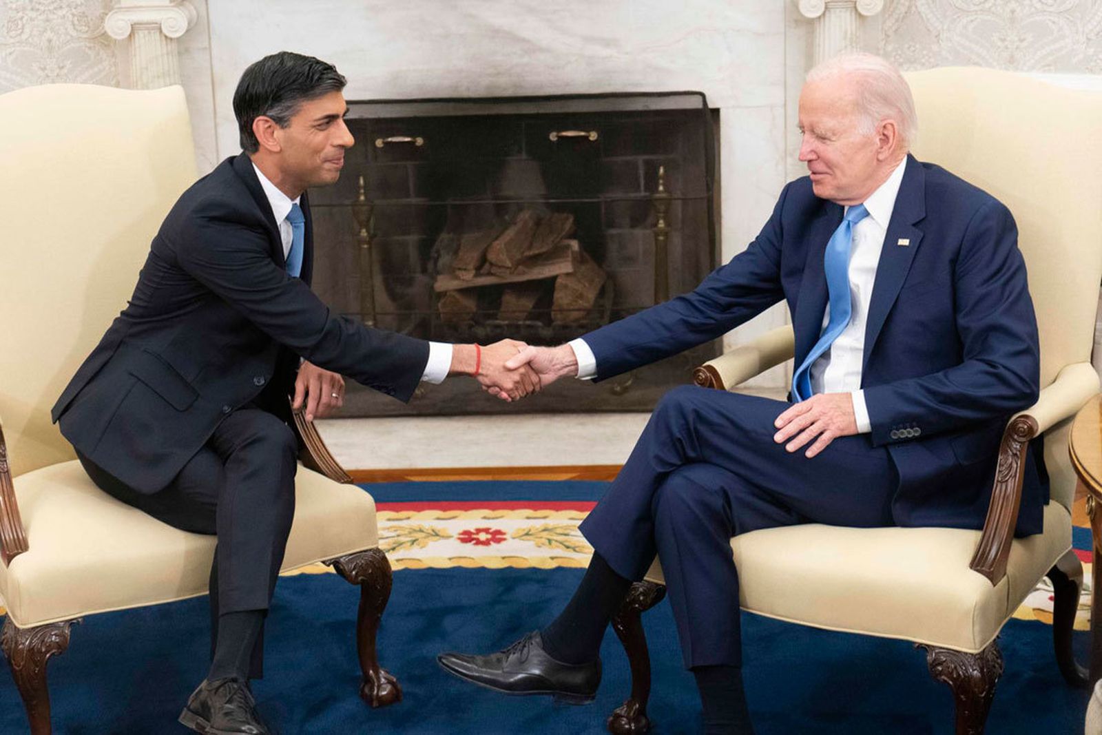 Biden recibe al primer ministro del Reino Unido, Rishi Sunak, en la Casa Blanca