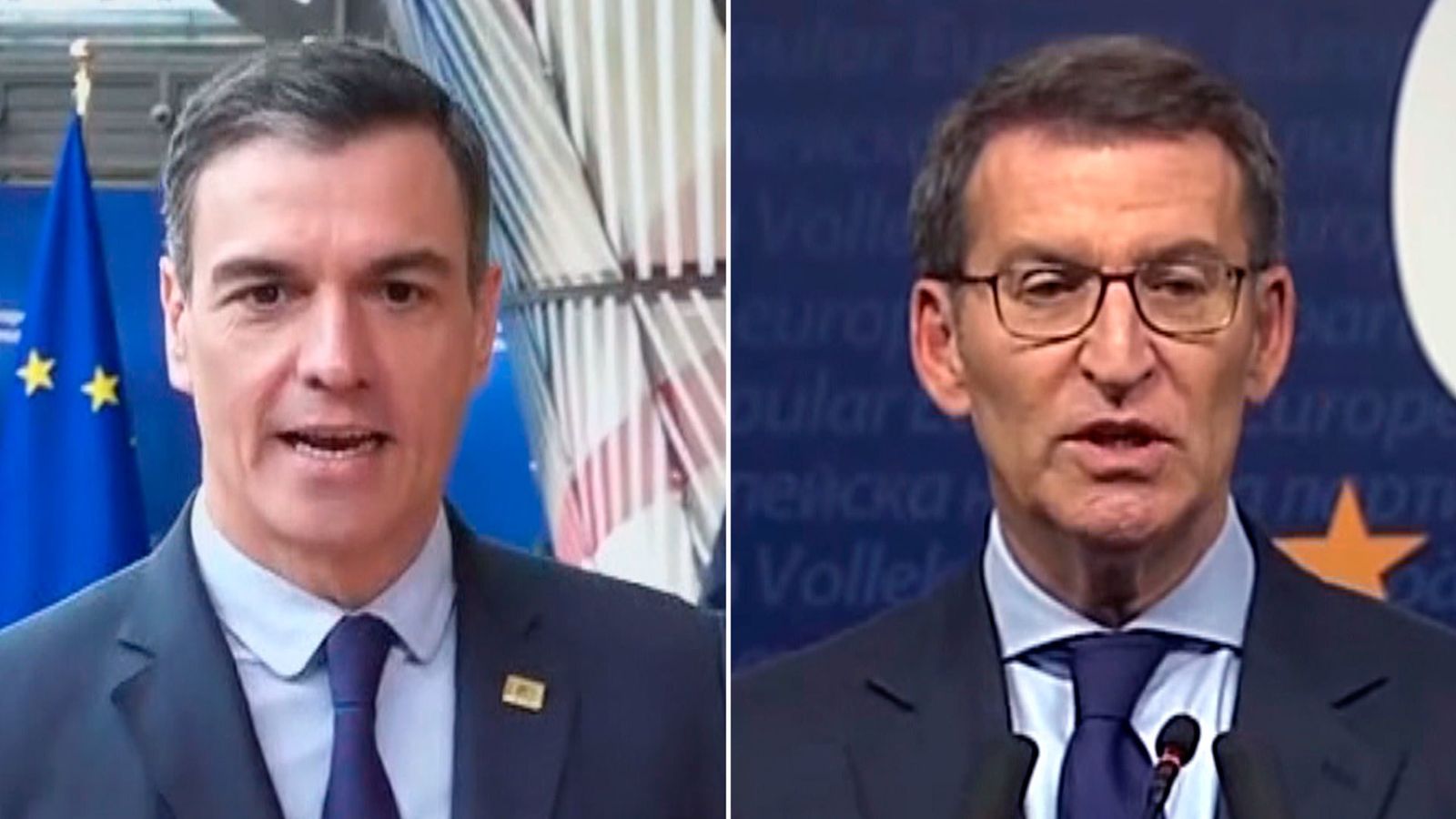 Sánchez y Feijoo discrepan en Bruselas