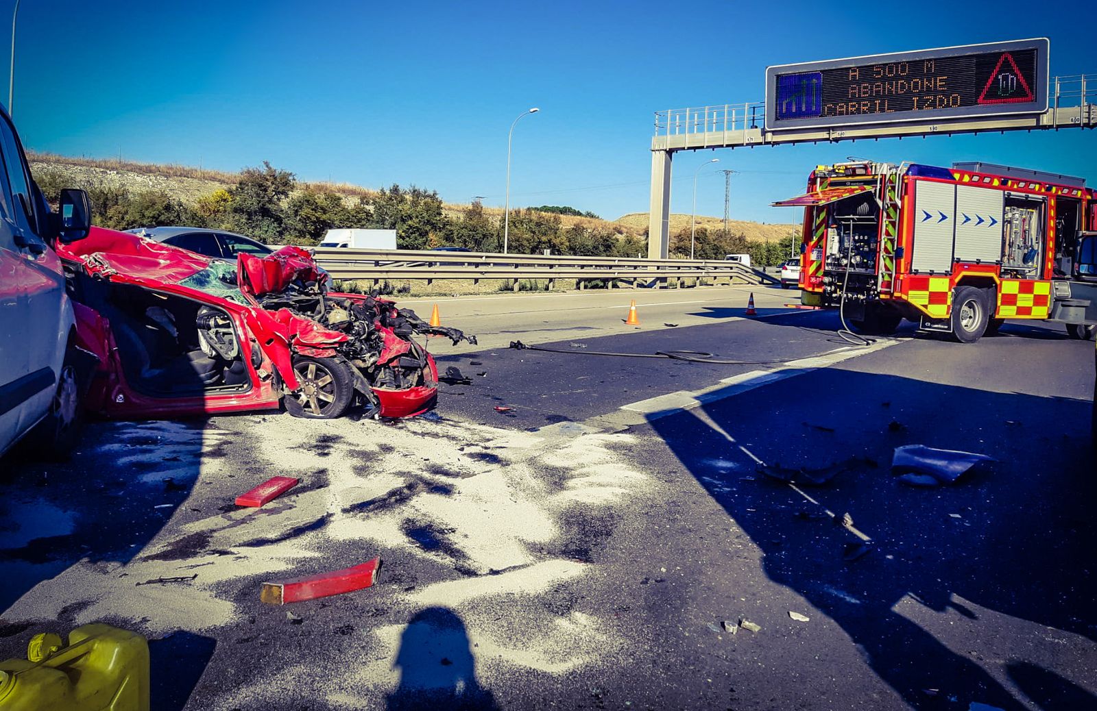Accidente de tráfico en la M-50