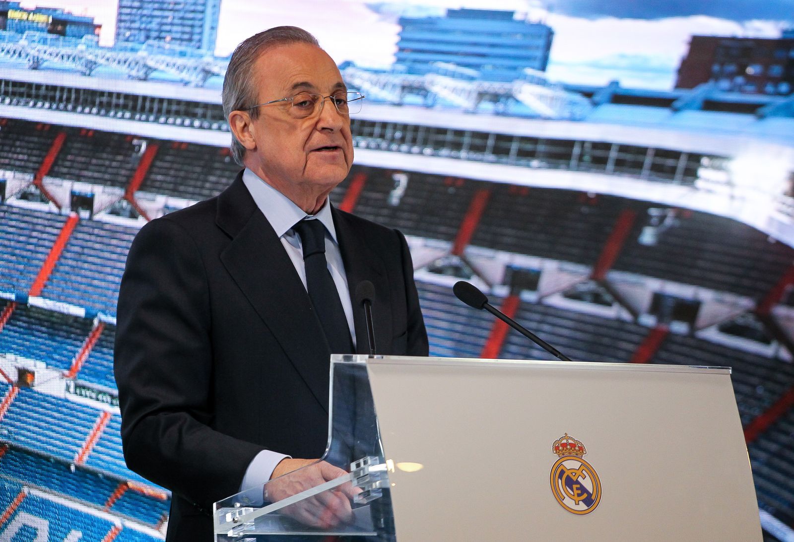 El presidente del Real Madrid, Florentino Pérez