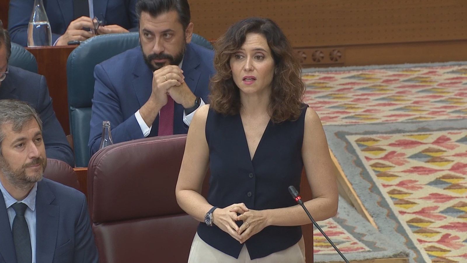 Ayuso resume el curso político en "cinco bulos" de la oposición: del bono social de García al pato de la mascletà
