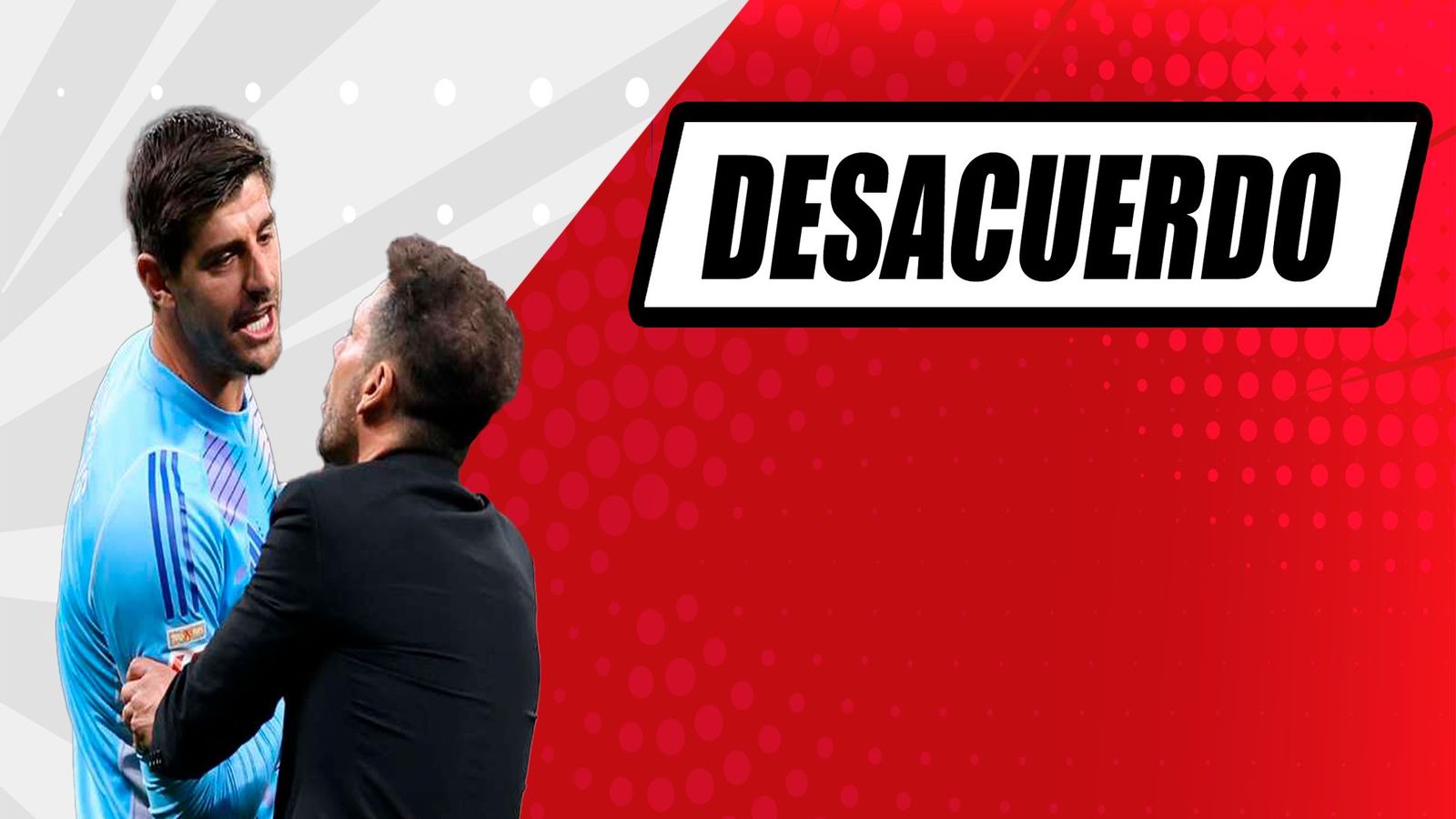 Courtois responde a Simeone: "Tengo otra idea de lo que es una provocación"