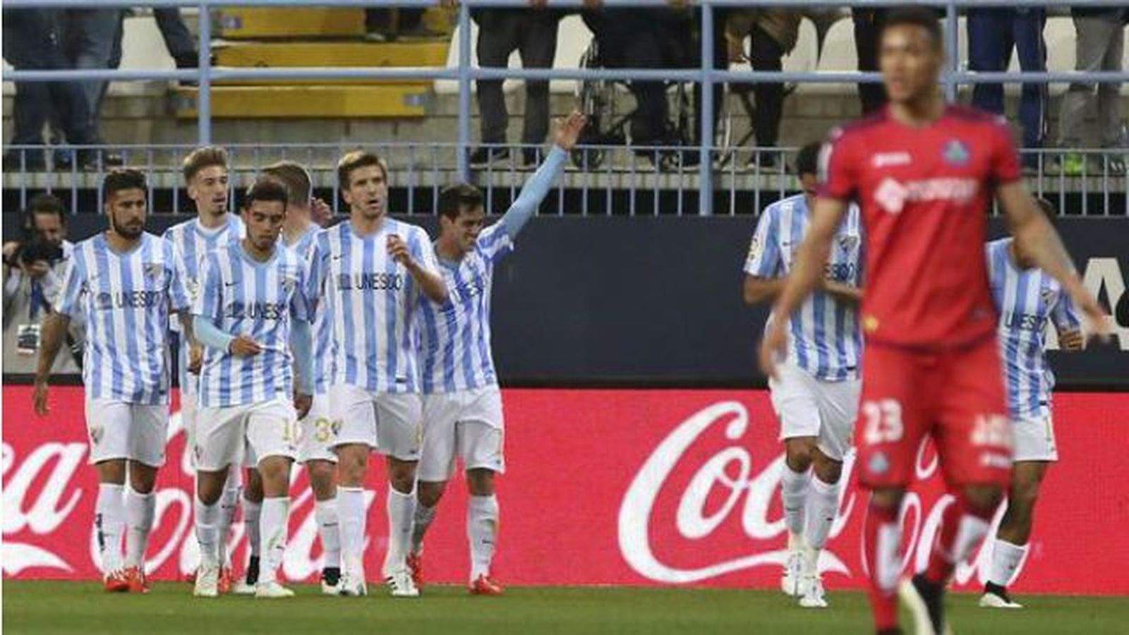 3-2. El Getafe se va de vacío de Málaga