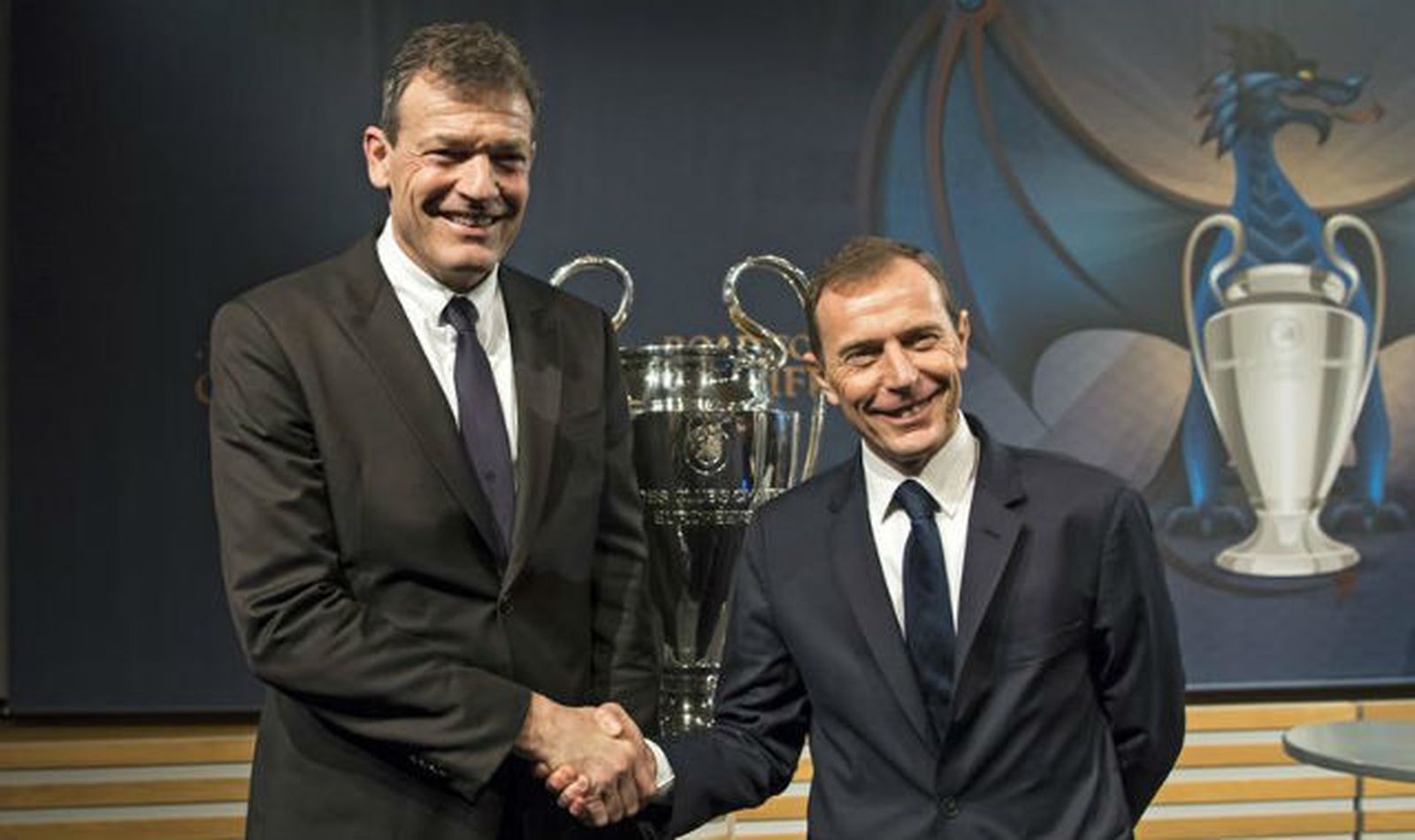 Andreas Jung y Emilio Butragueño