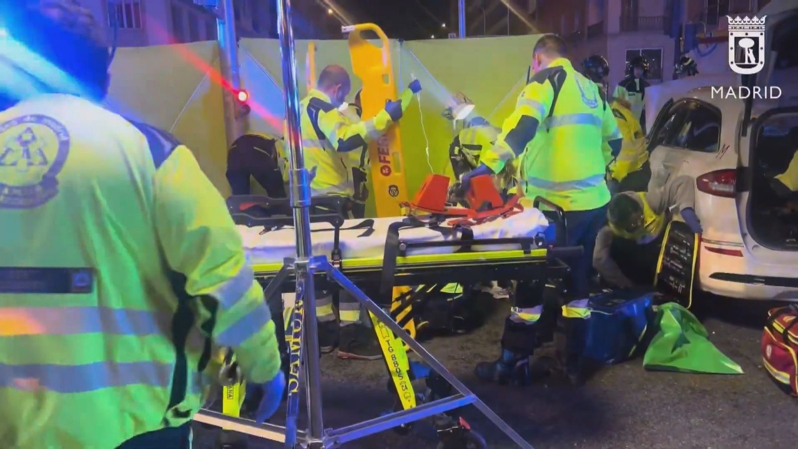Una parada cardiaca provoca un accidente en Gregorio Marañón