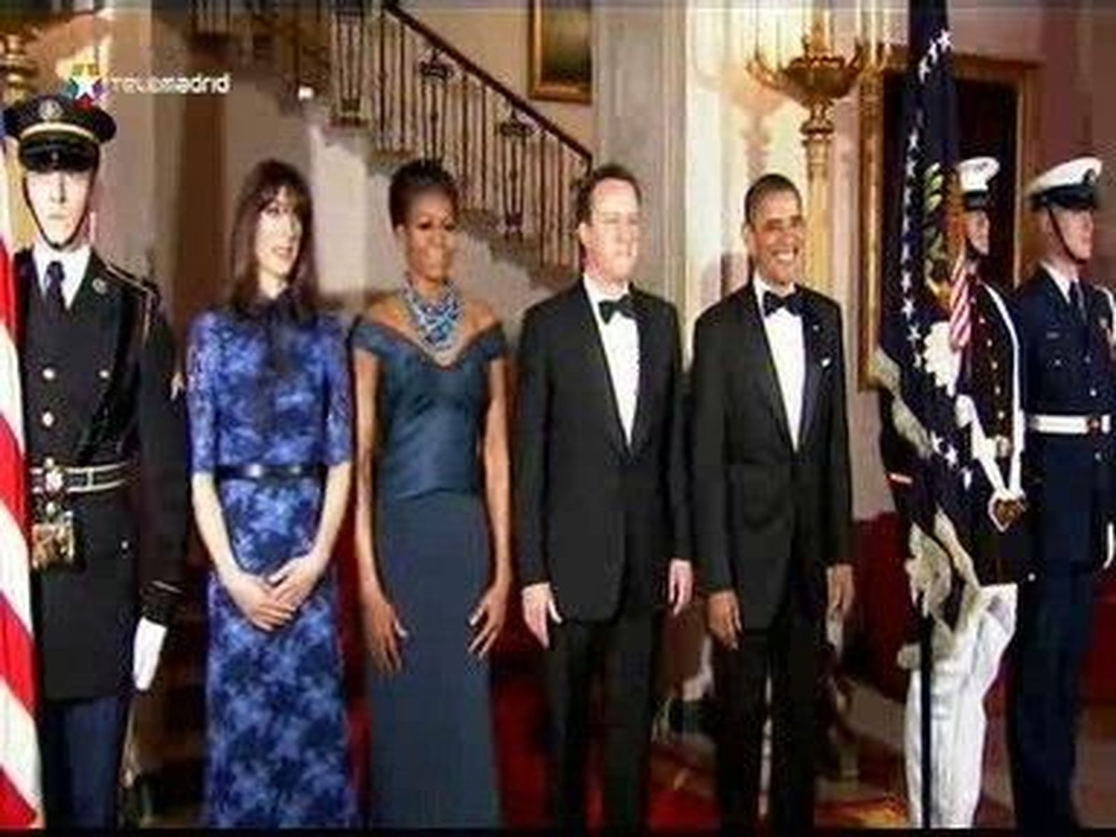Obama homenajea a Cameron con la mayor cena de gala de su mandato