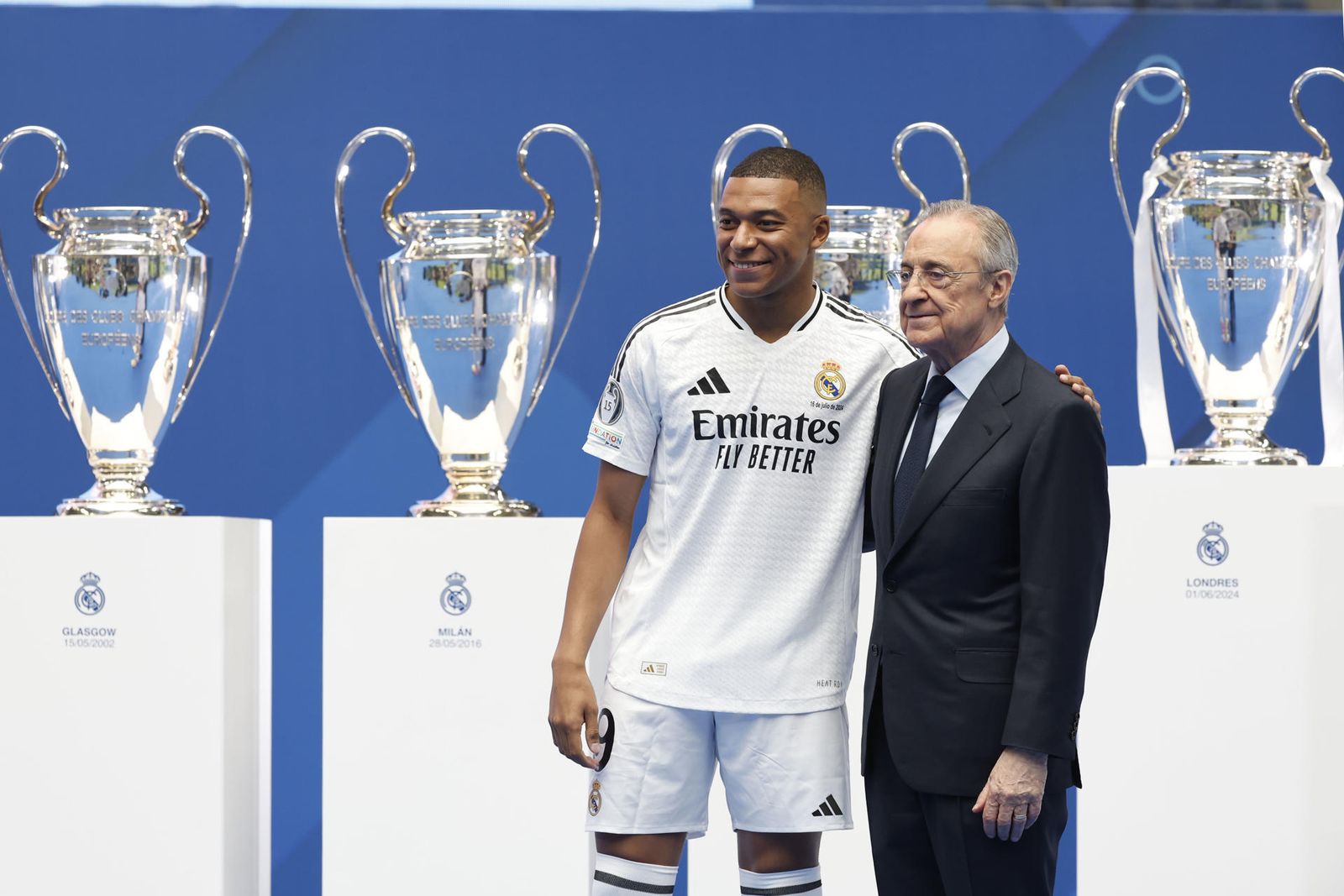 Mbappé y Florentino Pérez