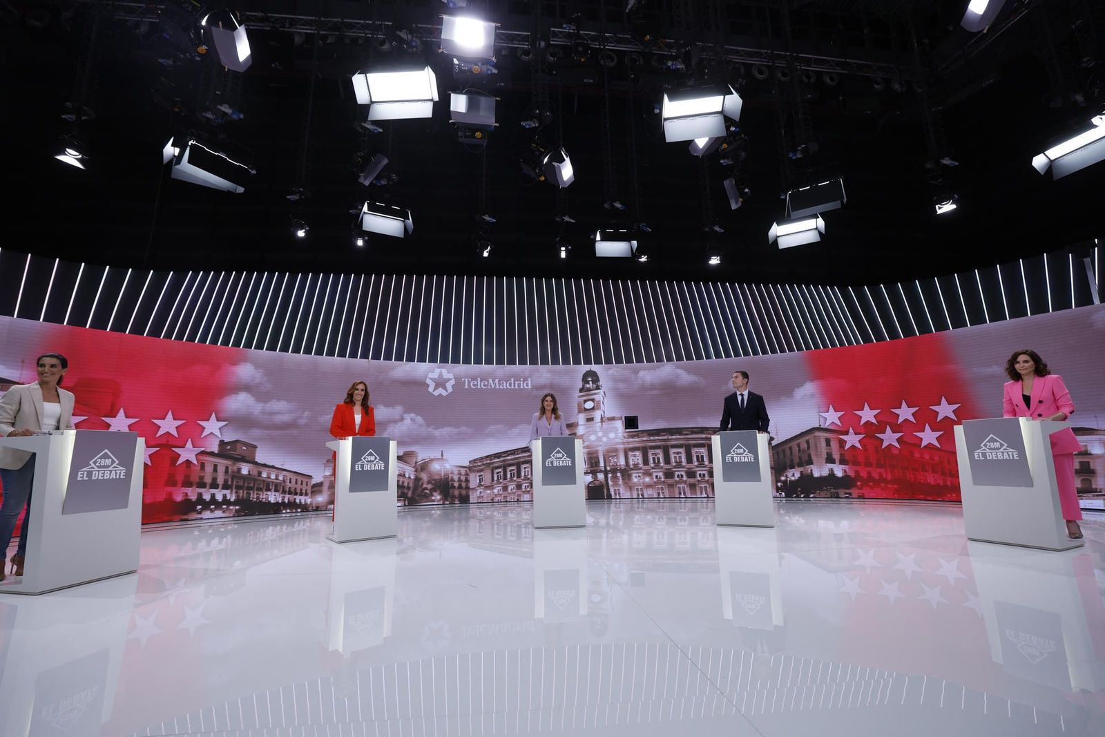 El minuto de oro de los cinco candidatos a la Comunidad de Madrid