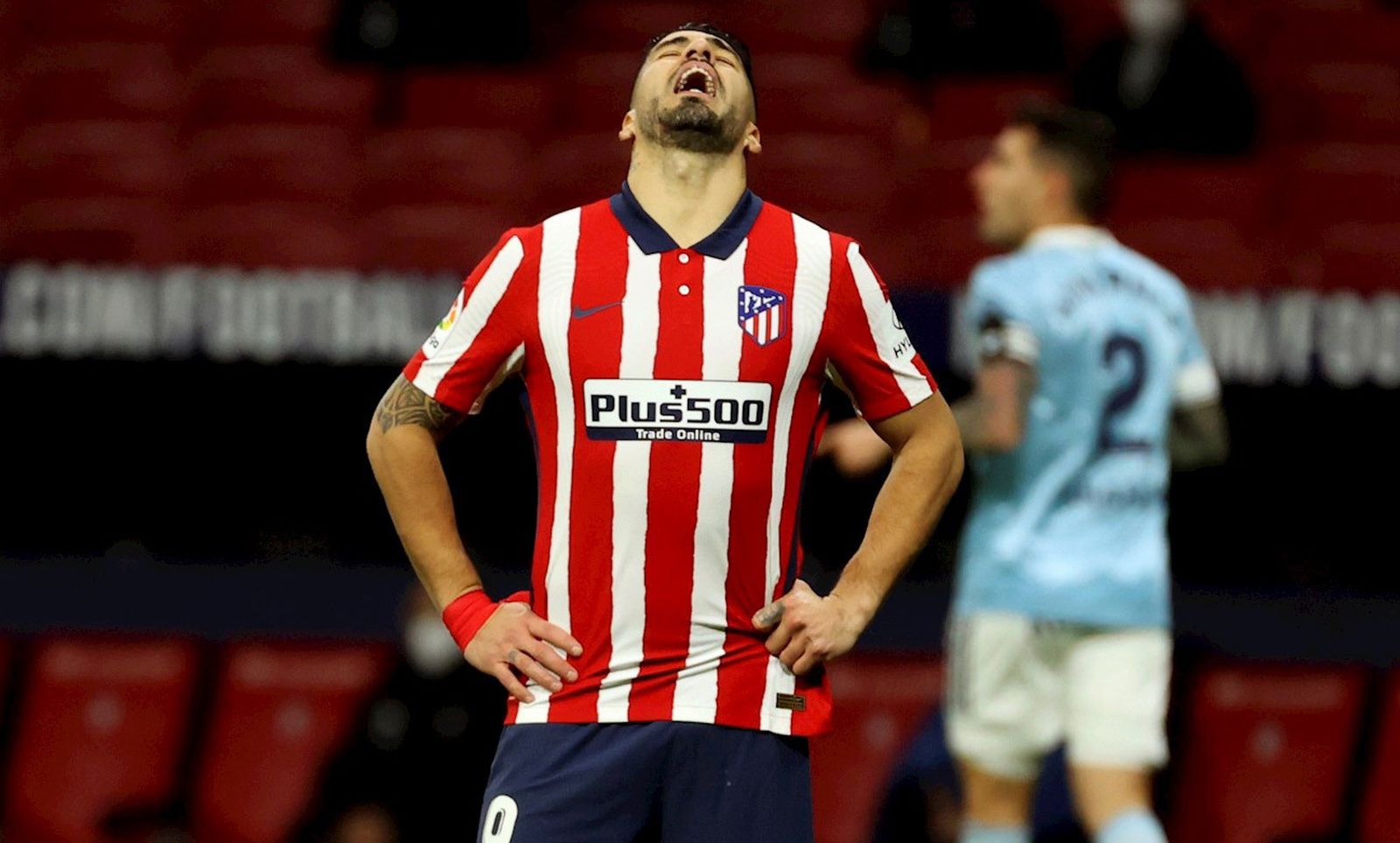 Luis Suárez ante el Celta