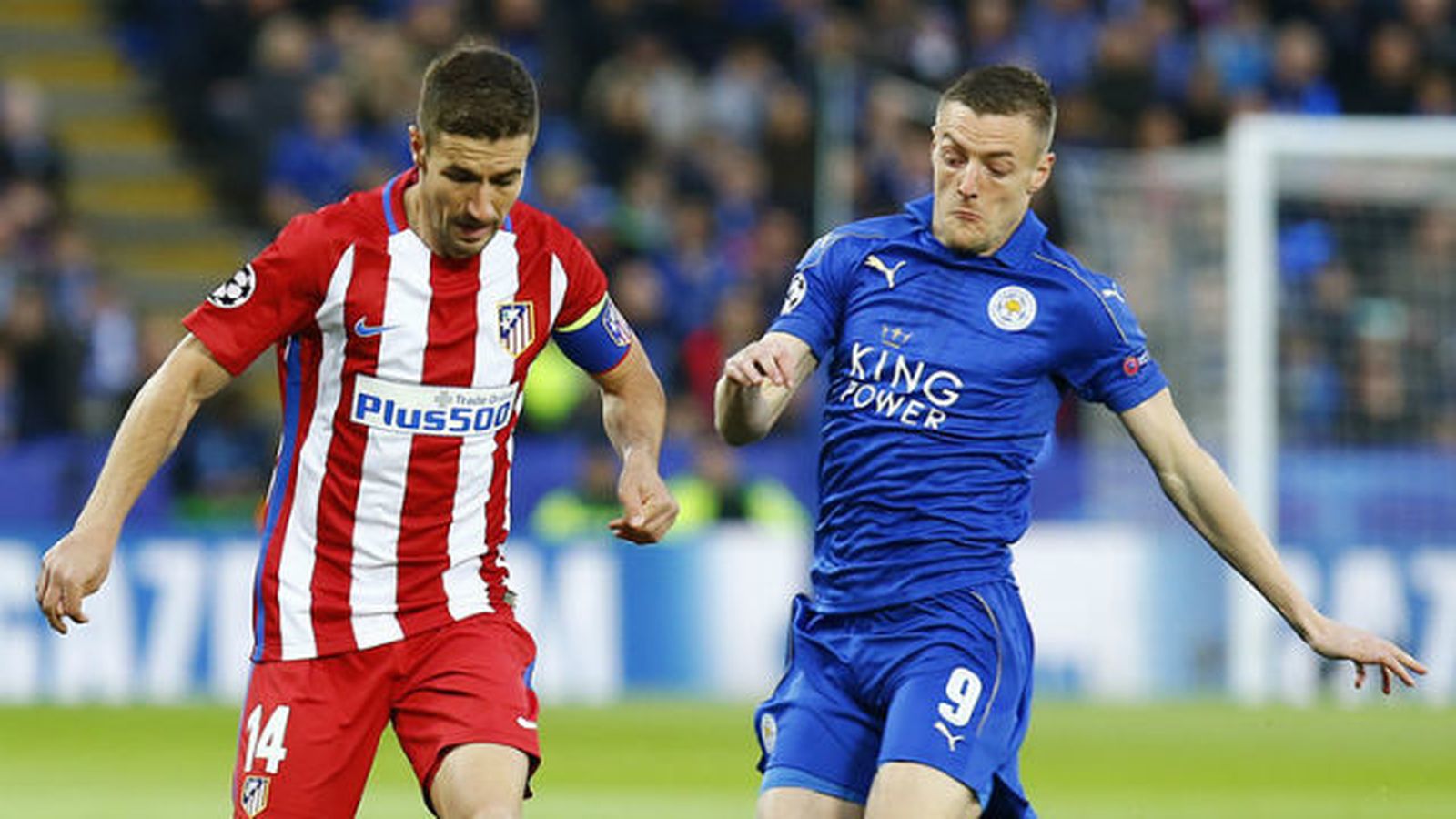 Gabi Fernández ante el Leicester