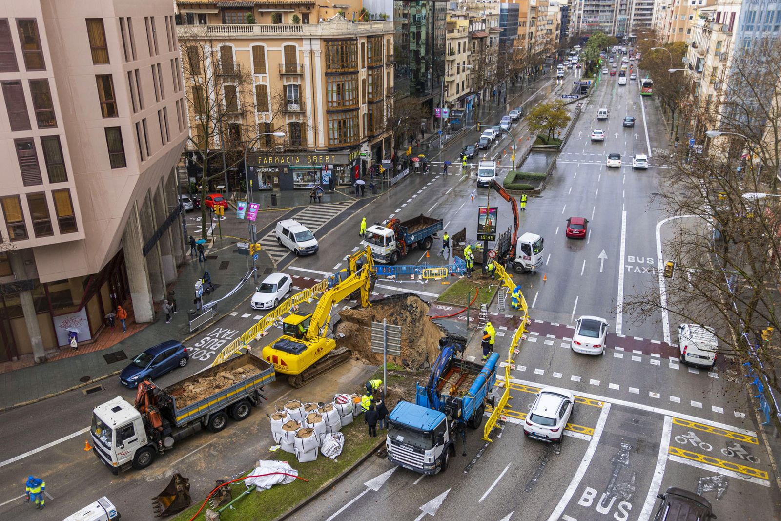 Socavón en Palma