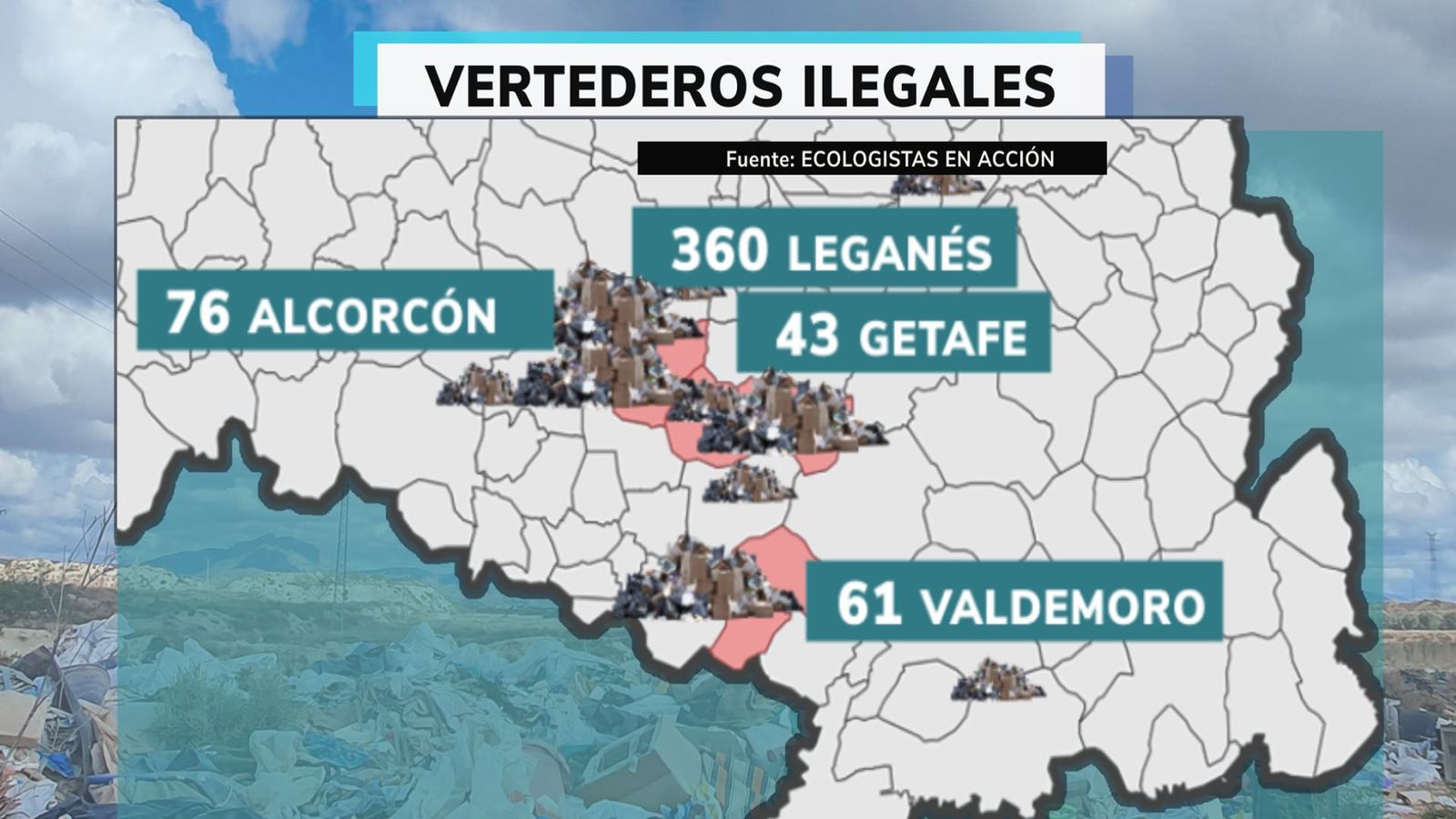 Leganés, la ciudad madrileña con más vertederos ilegales