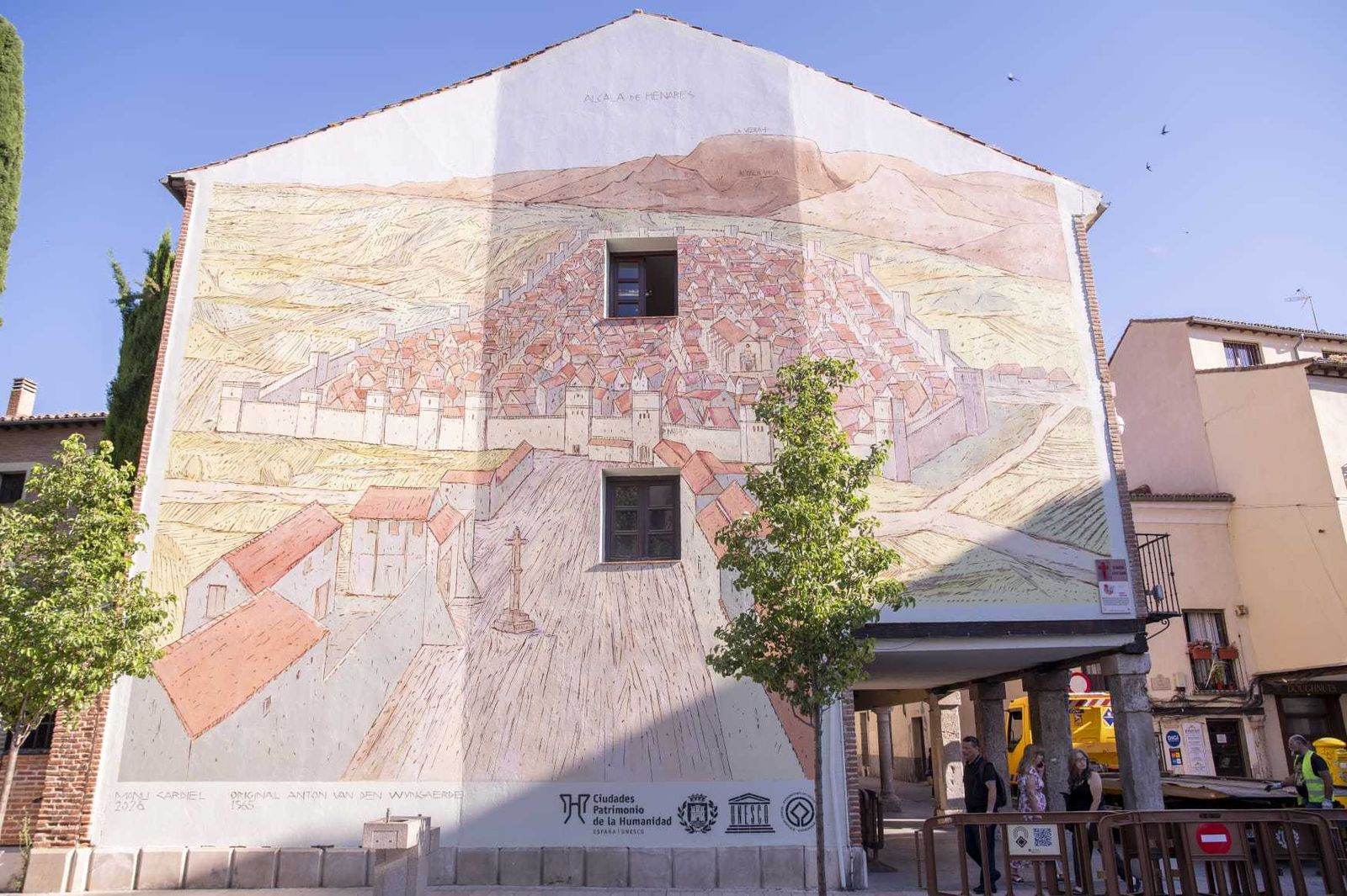 Nuevo mural en la Casa Tapón de Alcalá de Henares