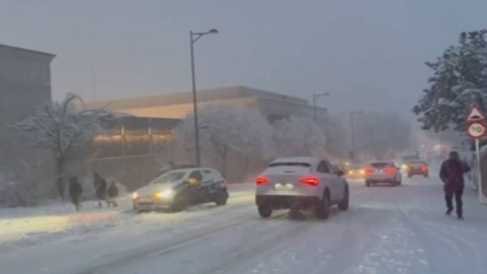 Alerta amarilla por viento, lluvias y nieve en toda la Comunidad de Madrid
