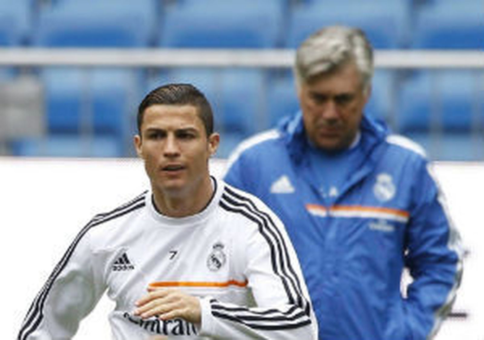 Cristiano Ronaldo y Ancelotti