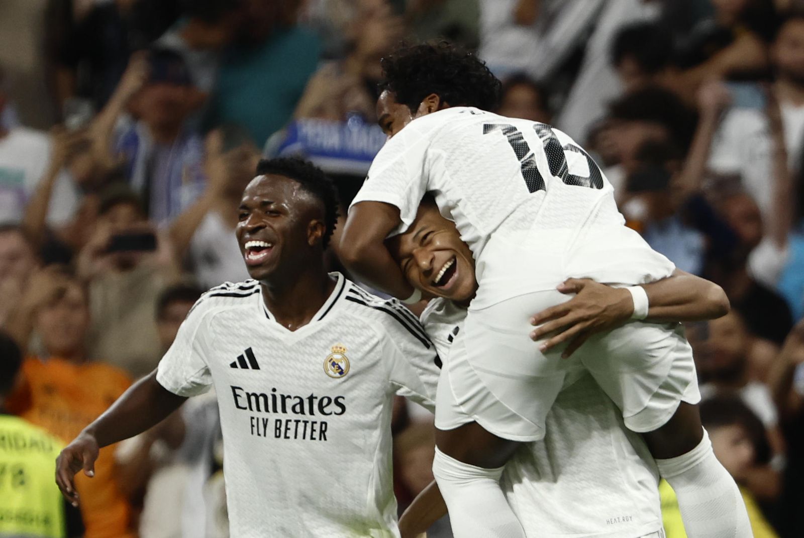 Vinicius, Mbappé y Endrick