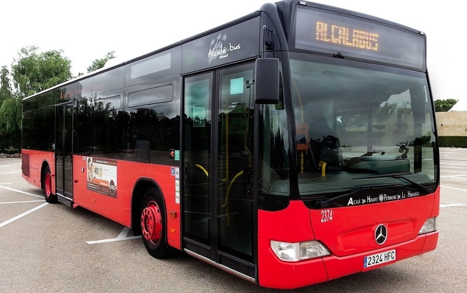 Huelga de buses en Alcalá de Henares
