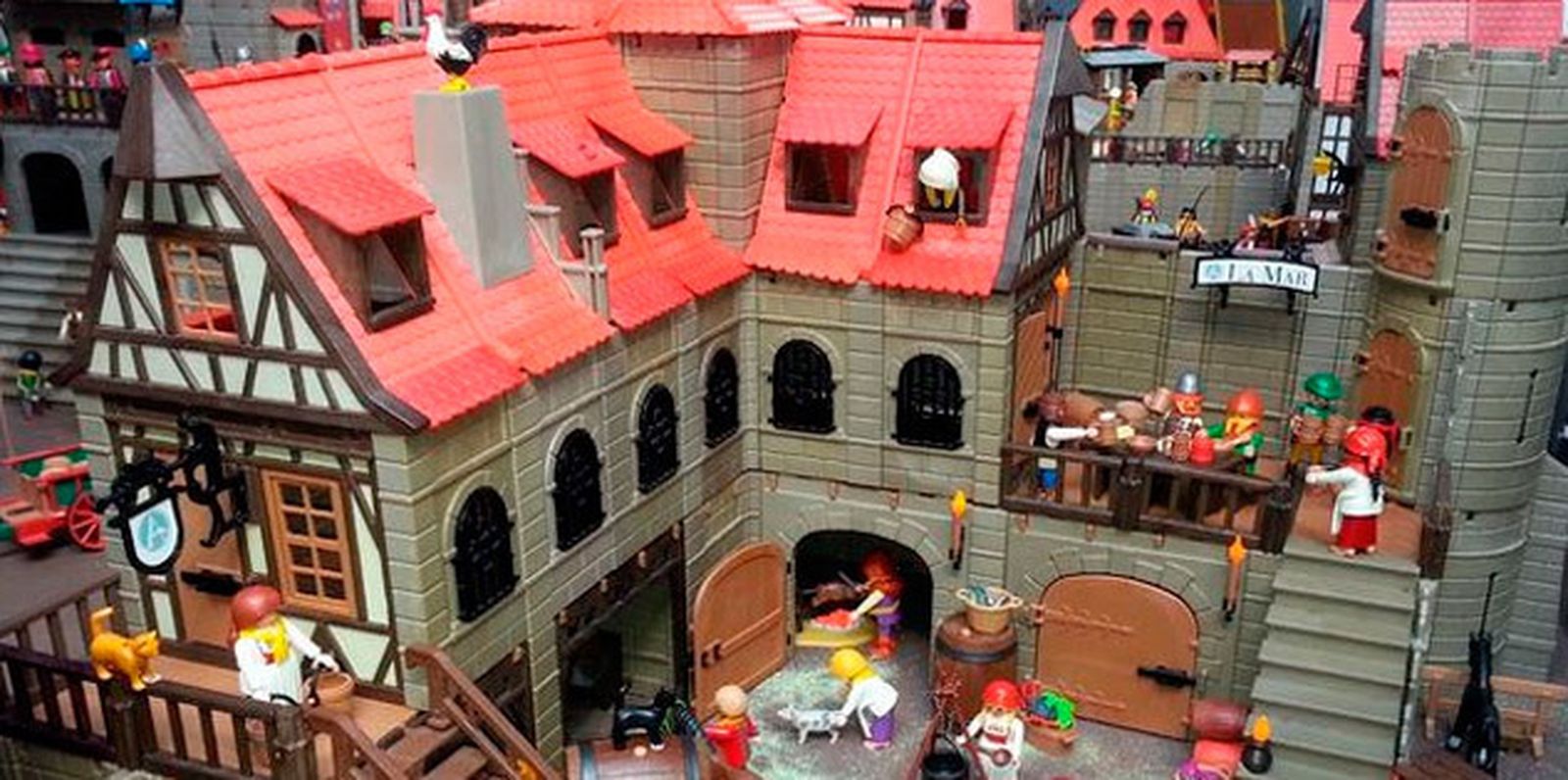 Exposición medieval de Playmobil
