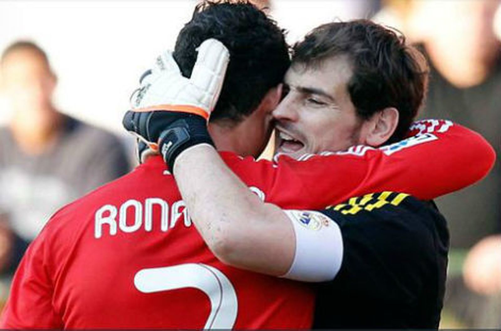 Abrazo de Cristiano