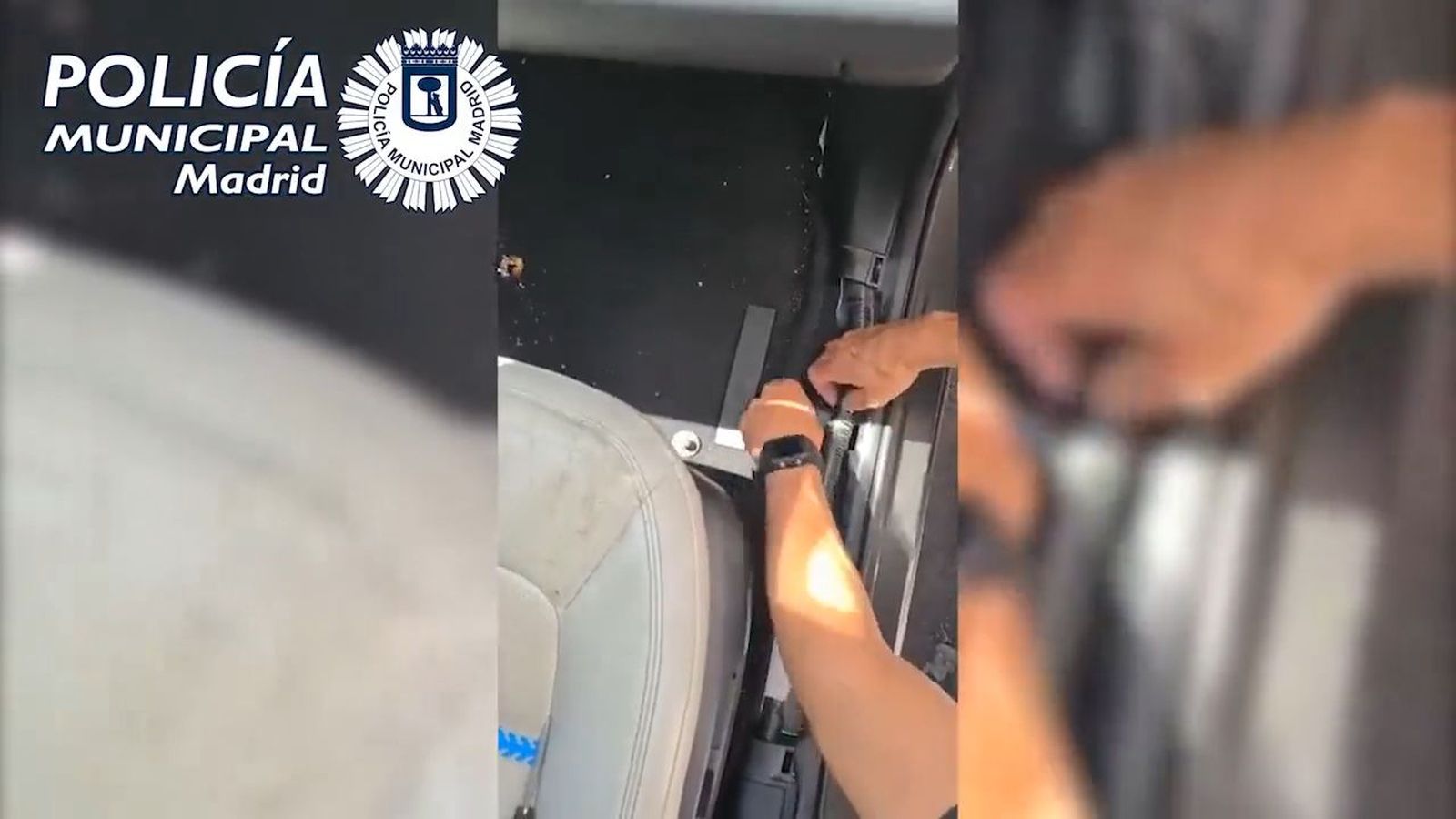 Detenido un conductor en Ciudad Lineal por llevar la matrícula de otro vehículo y falsificar el número de bastidor
