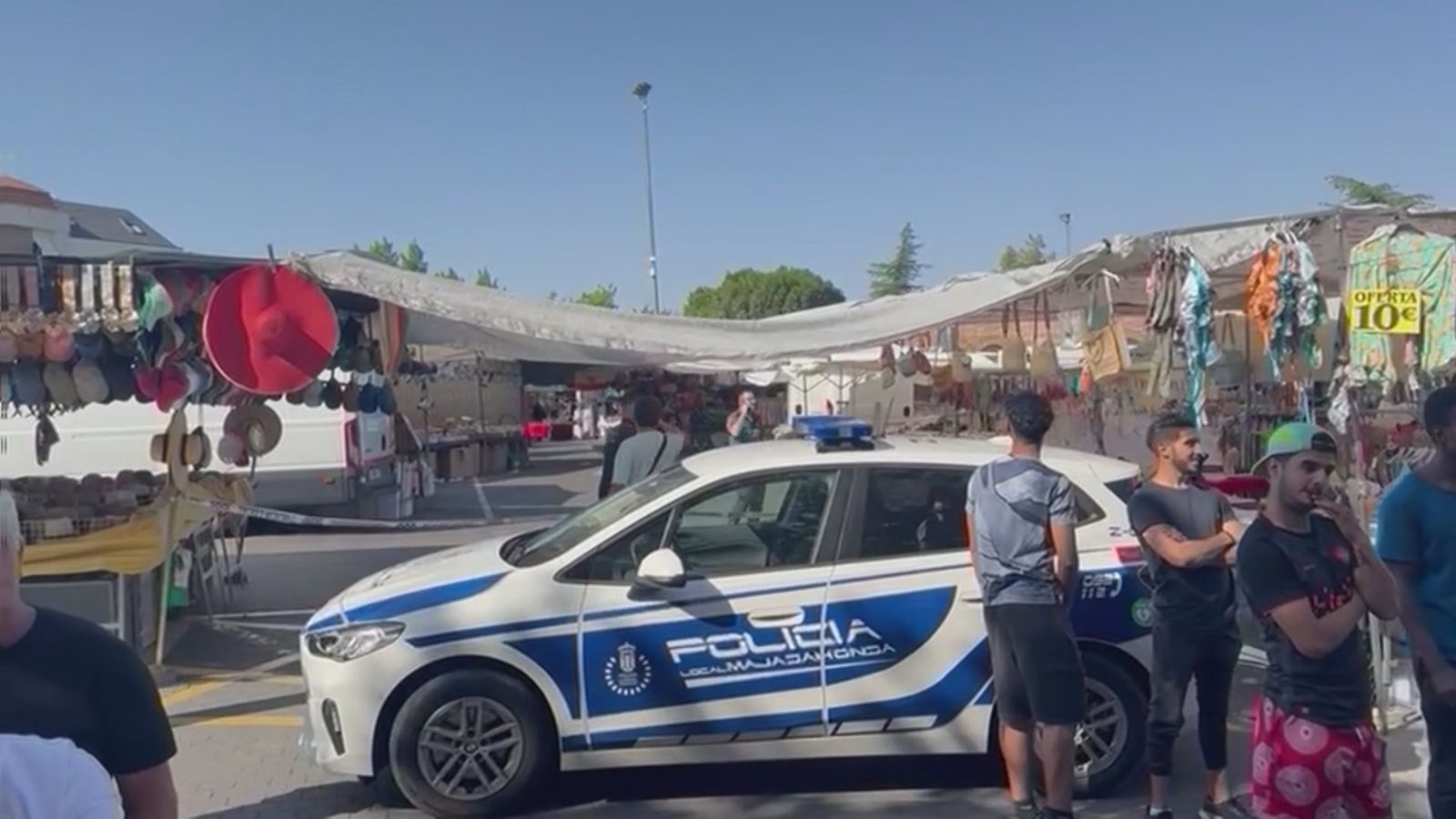 Alarma en el mercadillo de Majadahonda