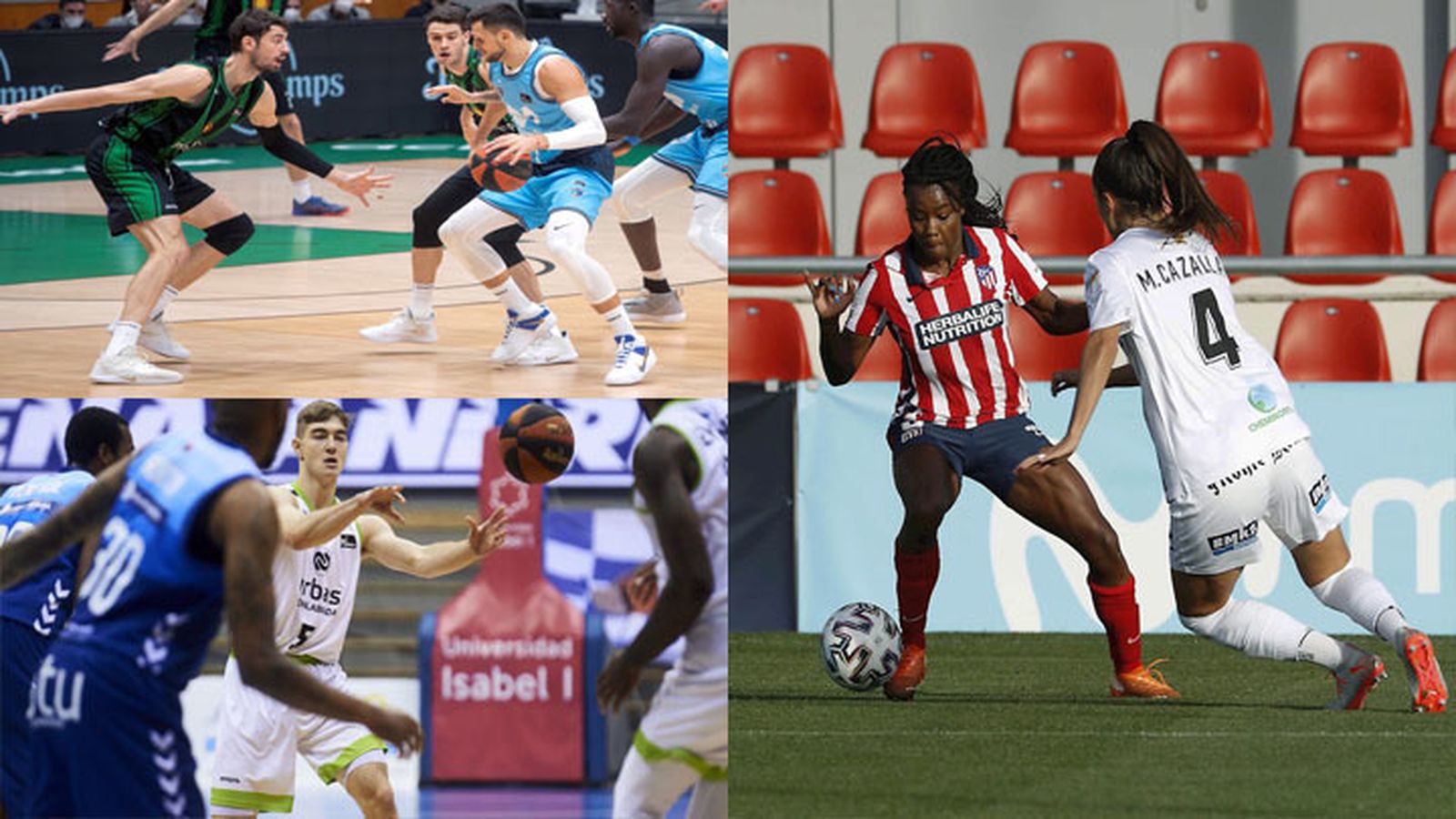 Estudiantes, Atlético femenino y Fuenlabrada baloncesto