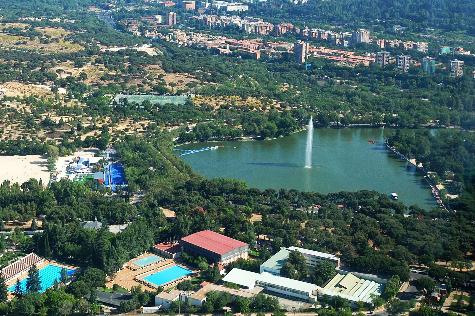 Vista aérea de la Casa de Campo
