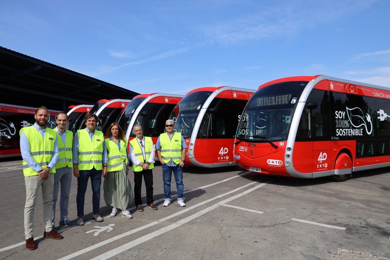 Fuenlabrada adquiere siete autobuses eléctricos