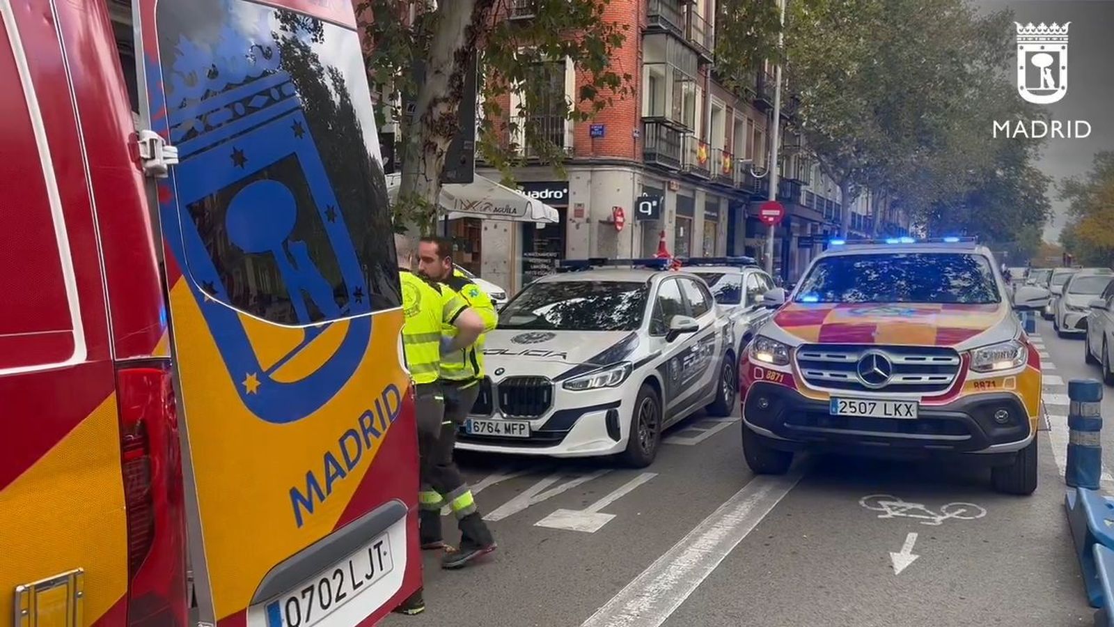 Atropellado por un taxi en la calle Carranza de Madrid